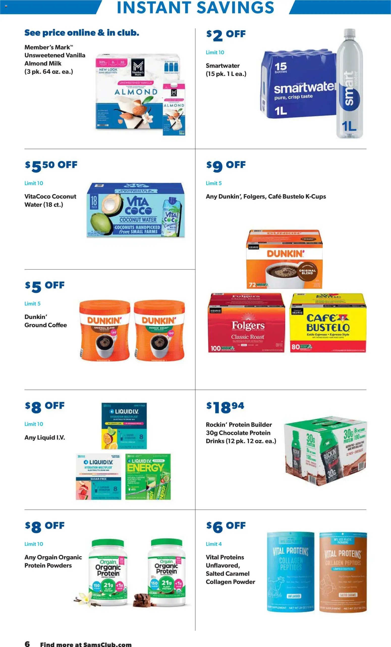 Sam's Club offer from 01/02/2026 Instant Savings Book January