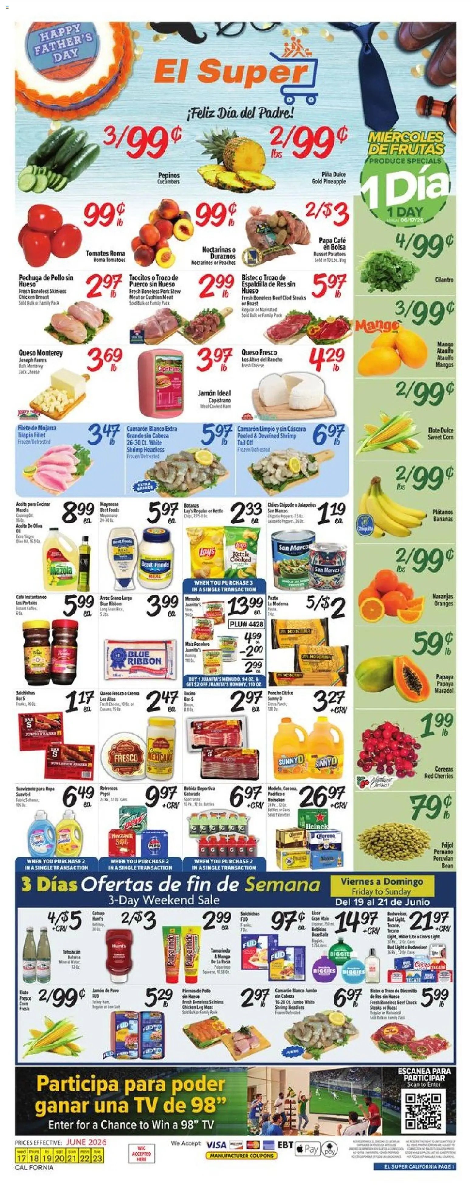 El Super offer from 06/17/2026 El Super Weekly Ad - CA