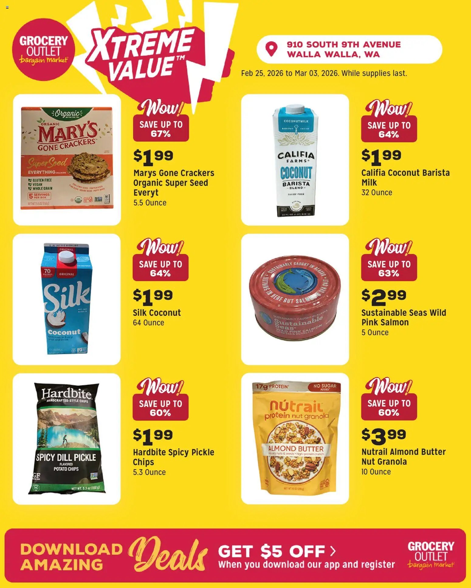 Grocery Outlet offer from 02/25/2026 Weekly Ad - WA