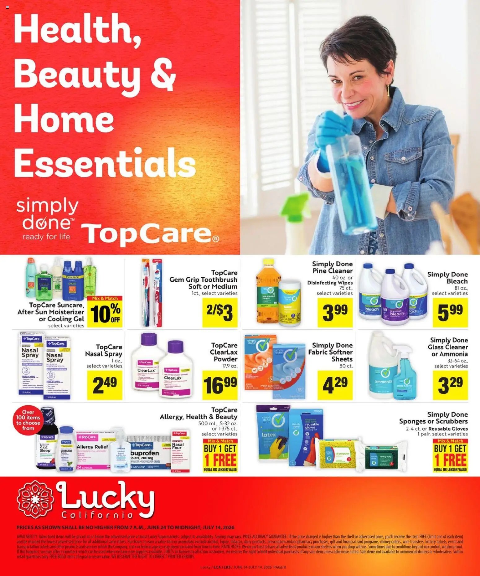 Lucky Supermarkets offer from 06/24/2026 Lucky Supermarkets Online Savings Guide