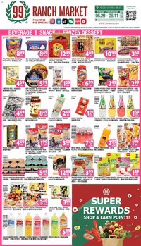 99 Ranch Market offer from 05/29/2026 99 Ranch Market Beverages | Snack | Frozen Dessert