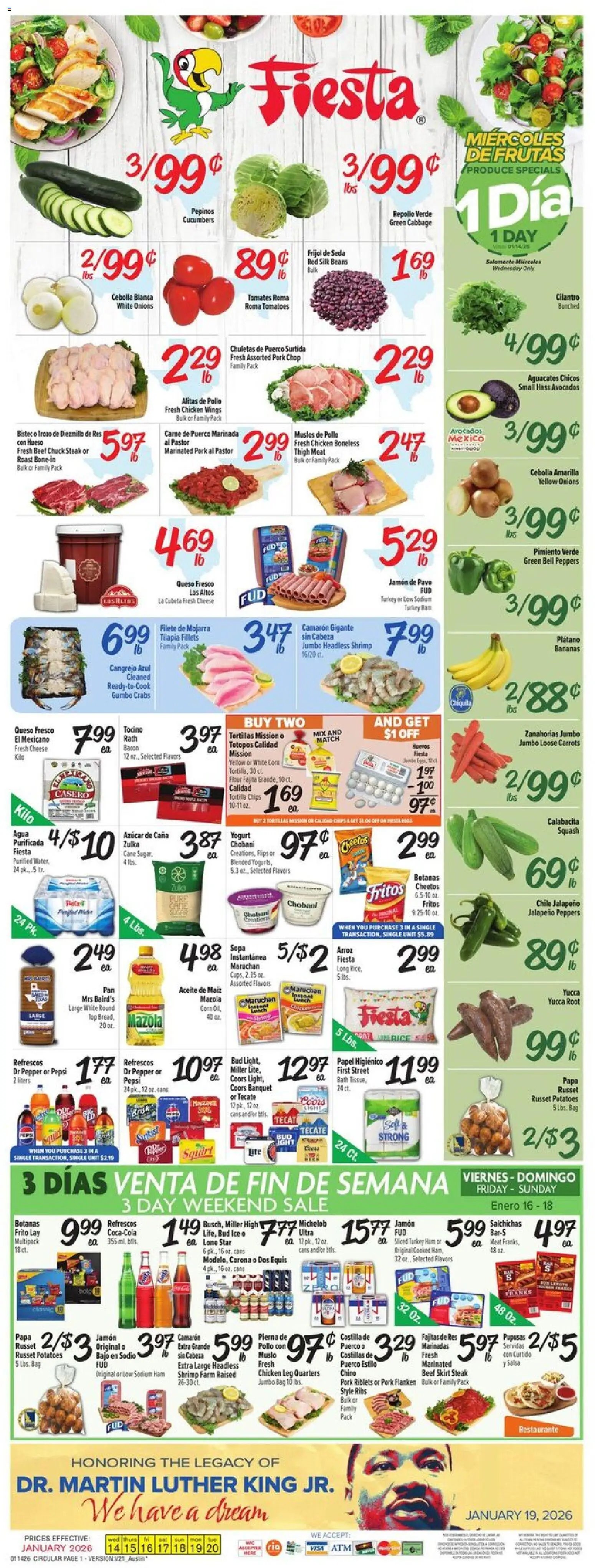 Fiesta Mart offer from 01/14/2026 Weekly Ad