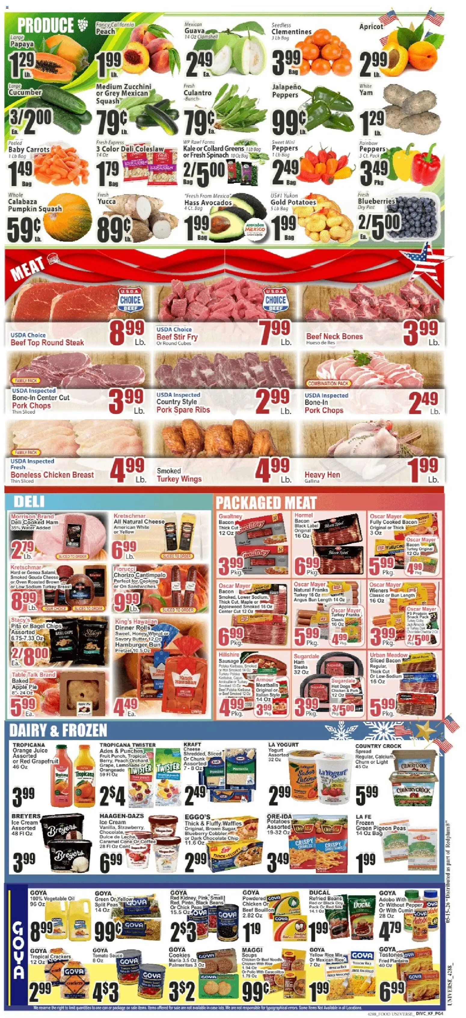 Food Universe offer from 05/15/2026 Food Universe Weekly Ad