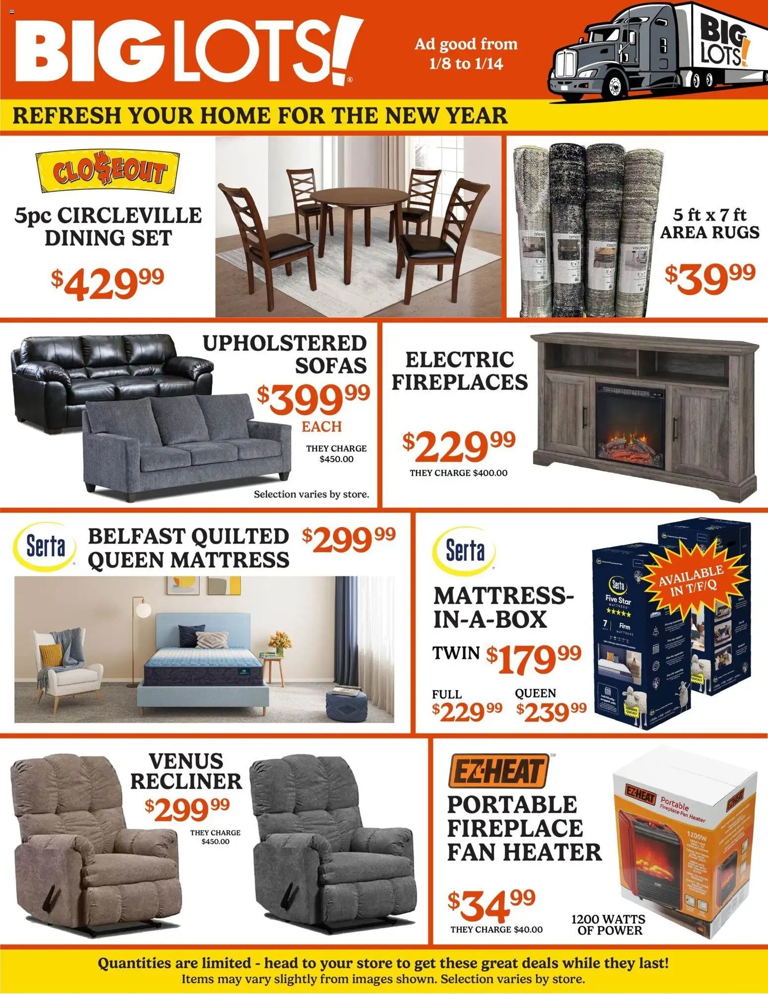 Big Lots offer from 01/08/2026 Weekly Ad