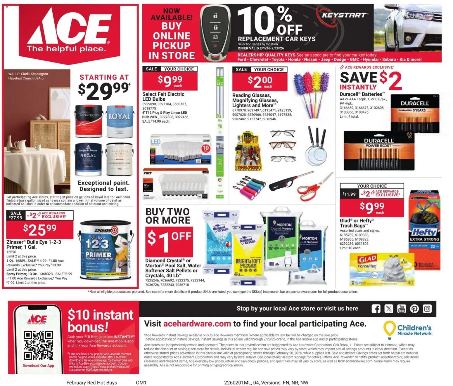 ACE Hardware offer from 02/01/2026 Weekly Ad