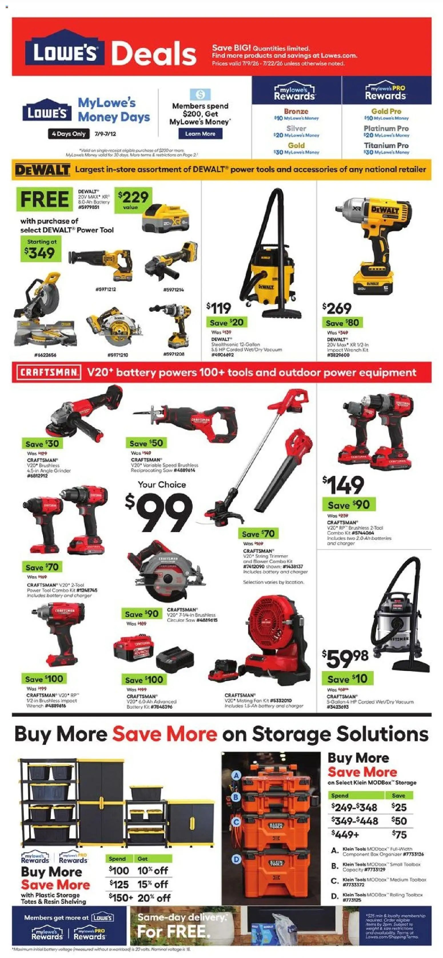 Lowe's offer from 07/09/2026 Lowe's Weekly Ad