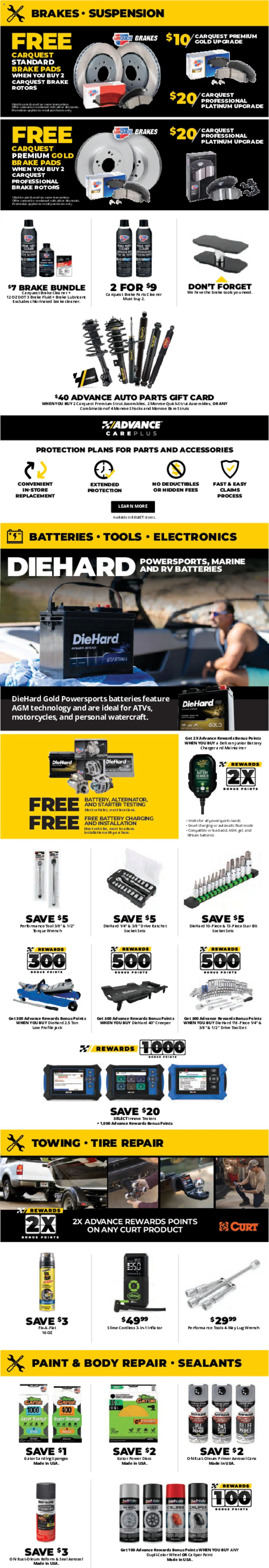 Advance Auto Parts offer from 07/19/2026 Advance Auto Parts Weekly Ad