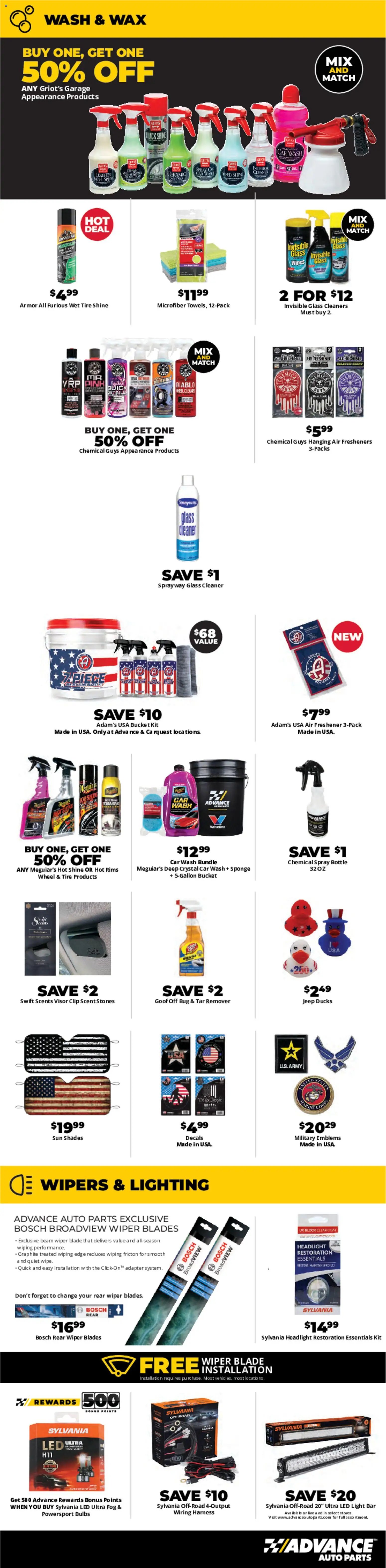 Advance Auto Parts offer from 07/19/2026 Advance Auto Parts Weekly Ad