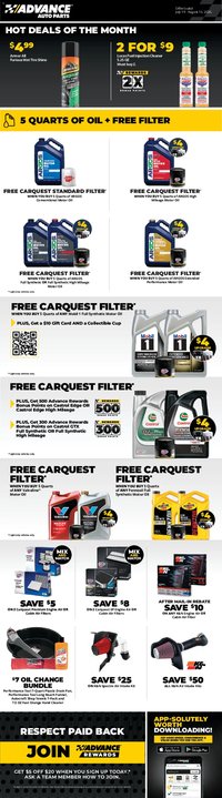 Advance Auto Parts offer from 07/19/2026 Advance Auto Parts Weekly Ad