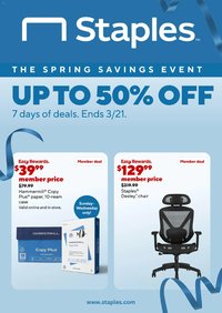 Staples offer from 03/15/2026 Staples Weekly Ad