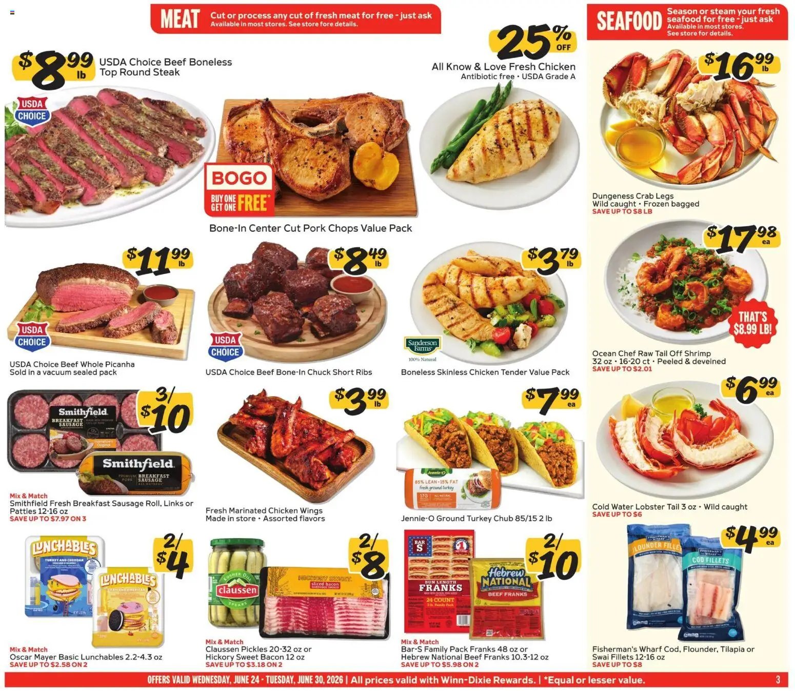 Winn Dixie offer from 06/24/2026 Winn Dixie Weekly Ad
