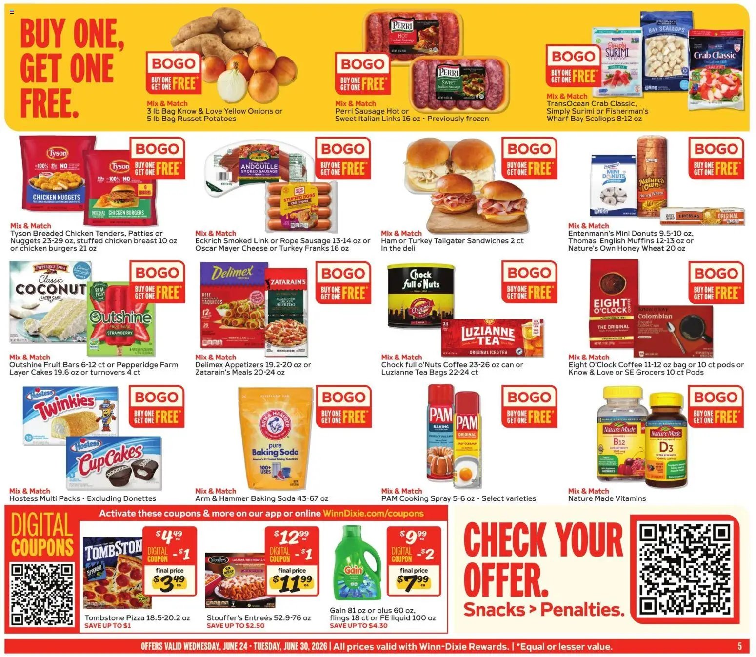 Winn Dixie offer from 06/24/2026 Winn Dixie Weekly Ad