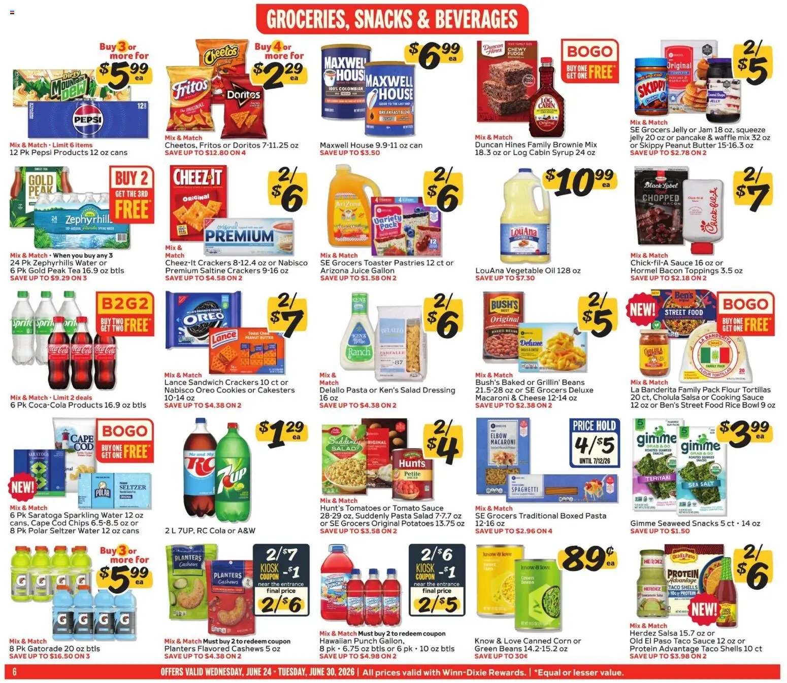 Winn Dixie offer from 06/24/2026 Winn Dixie Weekly Ad