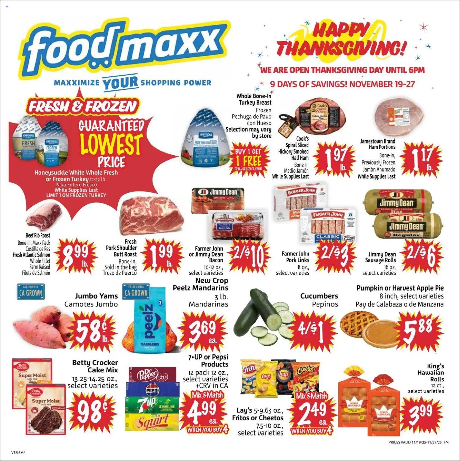 FoodMaxx offer from 11/19/2025 Weekly Ad - NV