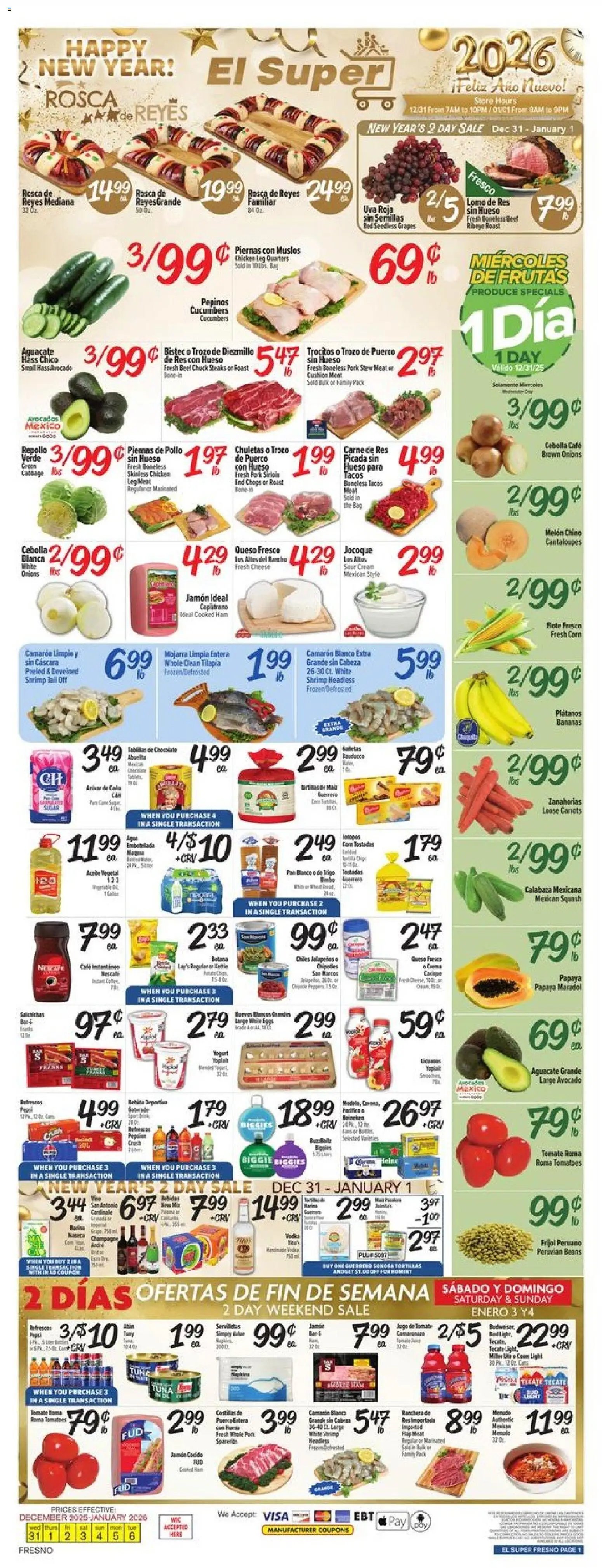 El Super offer from 12/31/2025 Weekly Ad - CA