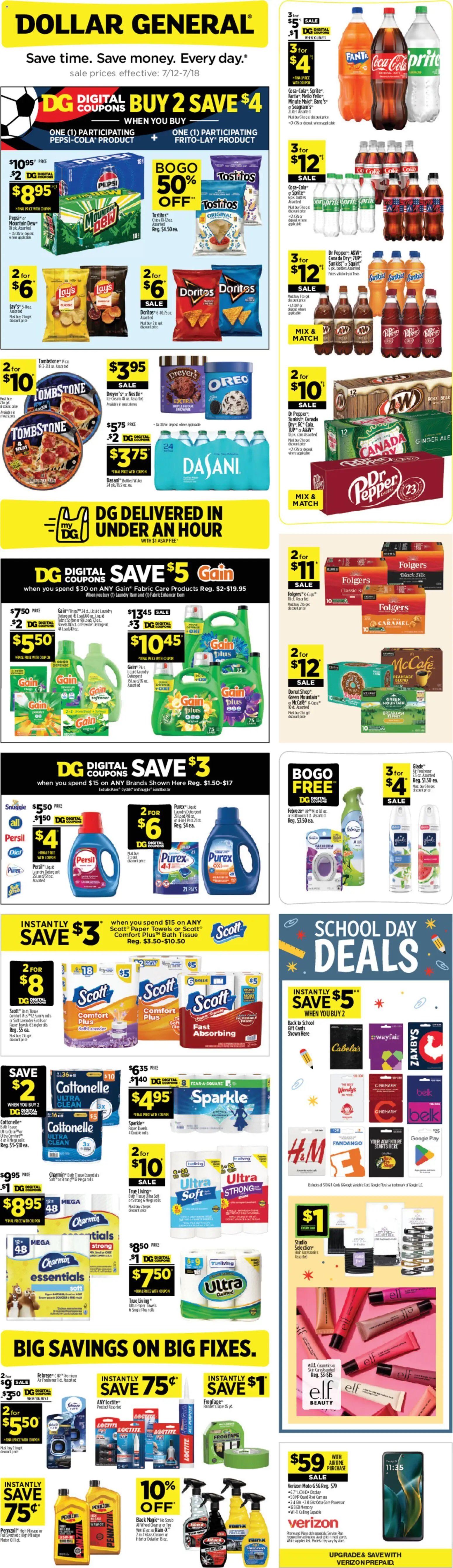 Dollar General offer from 07/12/2026 Dollar General Weekly Ad - TX
