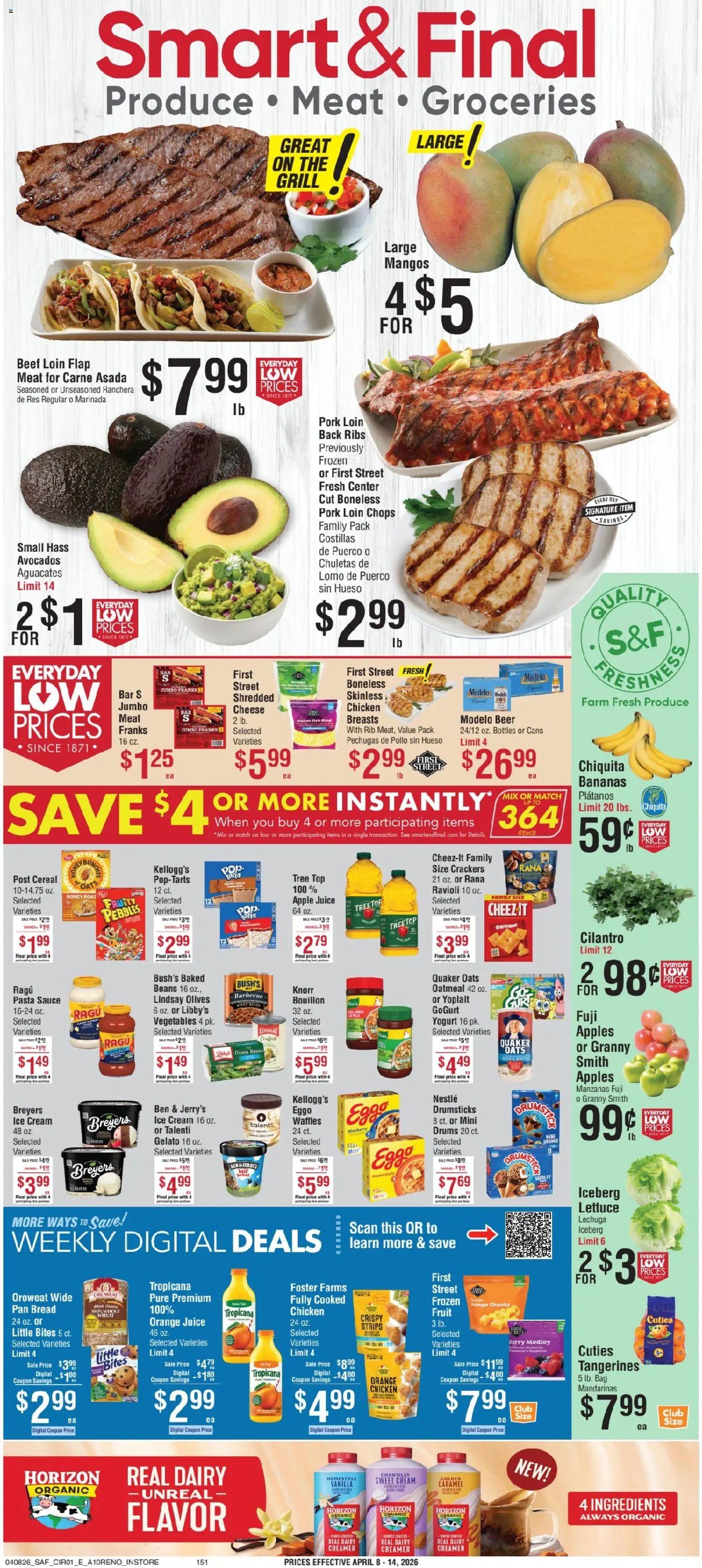 Smart & Final offer from 04/08/2026 Smart & Final Weekly Ad