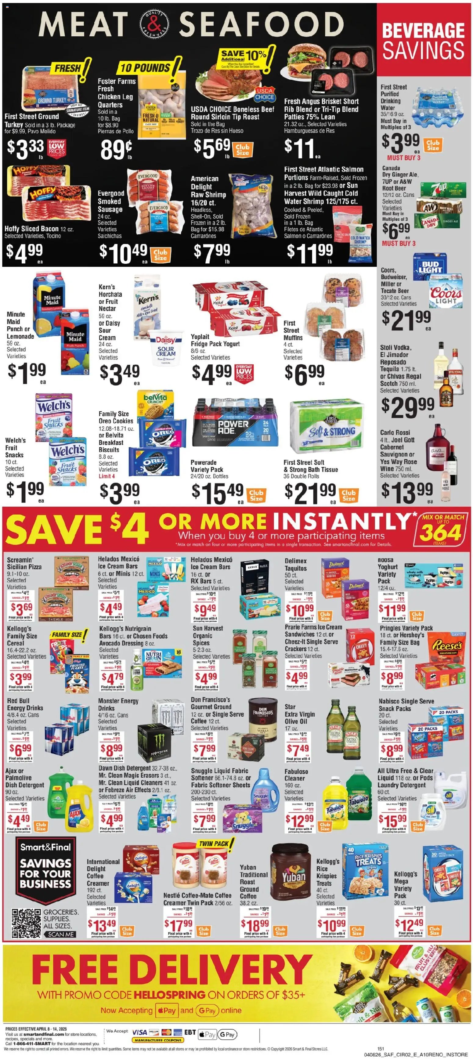 Smart & Final offer from 04/08/2026 Smart & Final Weekly Ad