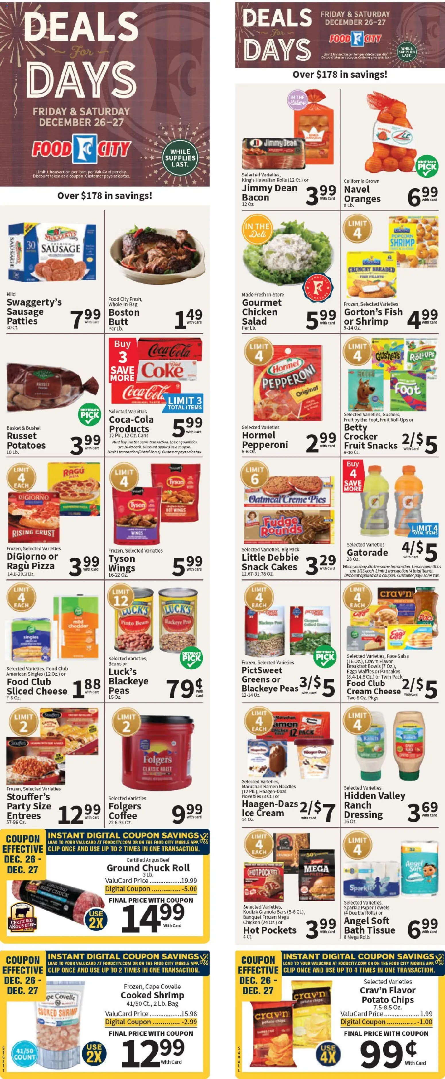 Food City offer from 12/26/2025 Weekly Ad
