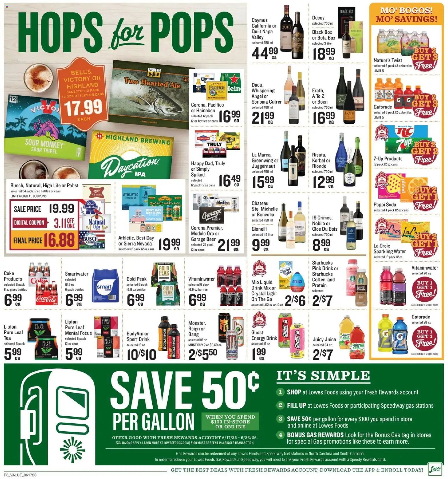 Lowes Foods offer from 06/17/2026 Lowes Foods Weekly Ad - NC