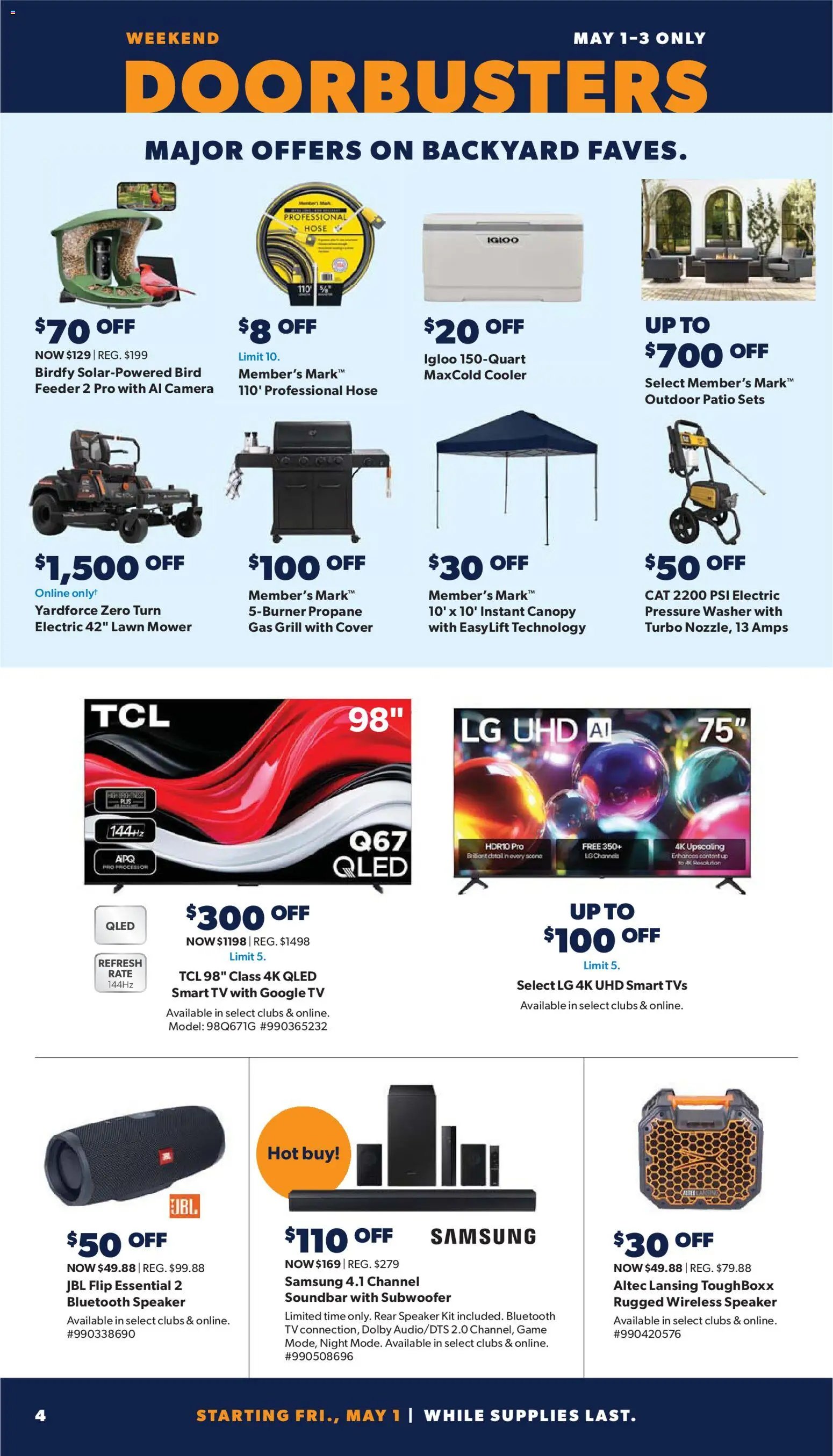 Sam's Club offer from 04/29/2026 Sam's Club Weekly Ad
