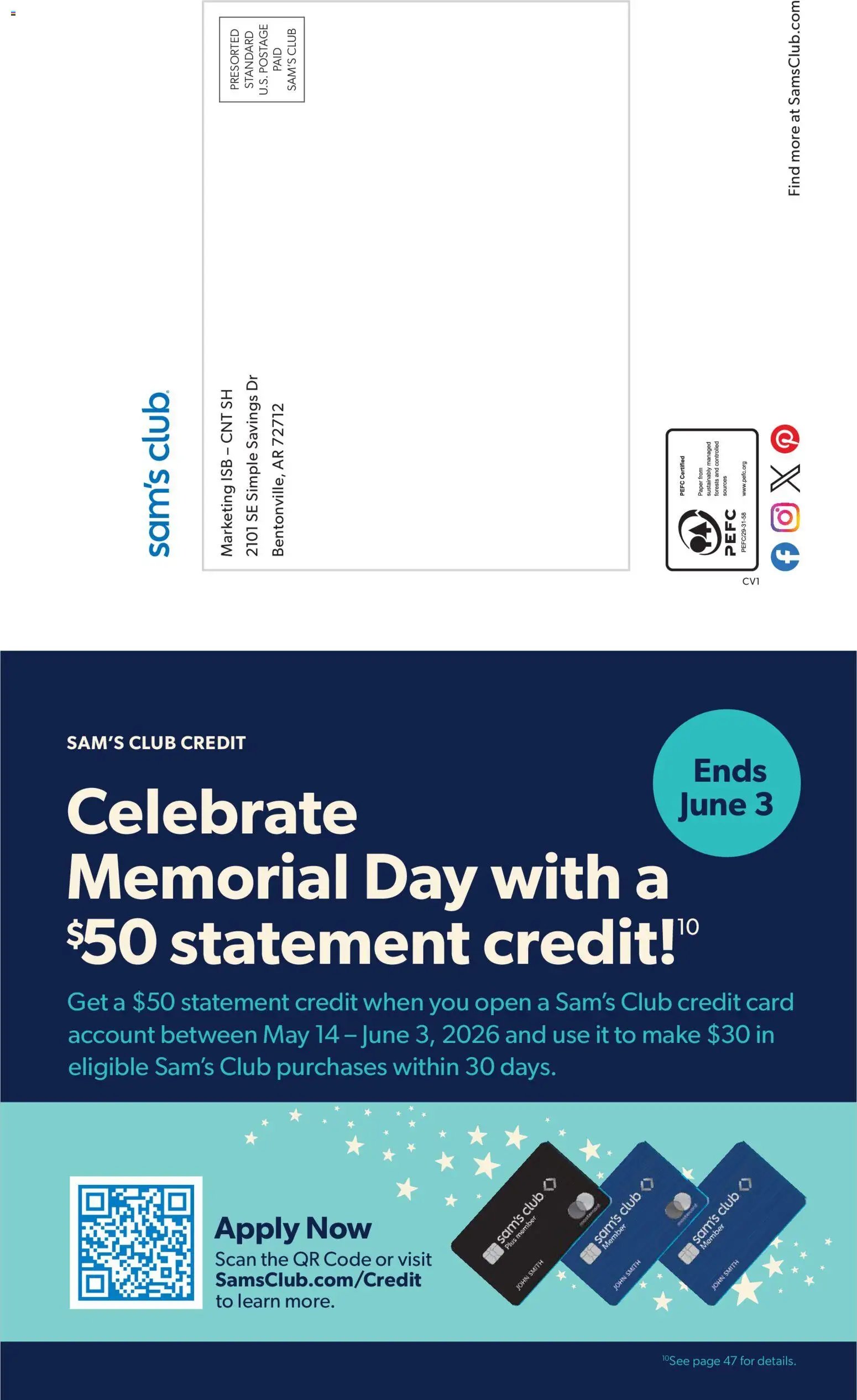 Sam's Club offer from 04/29/2026 Sam's Club Weekly Ad