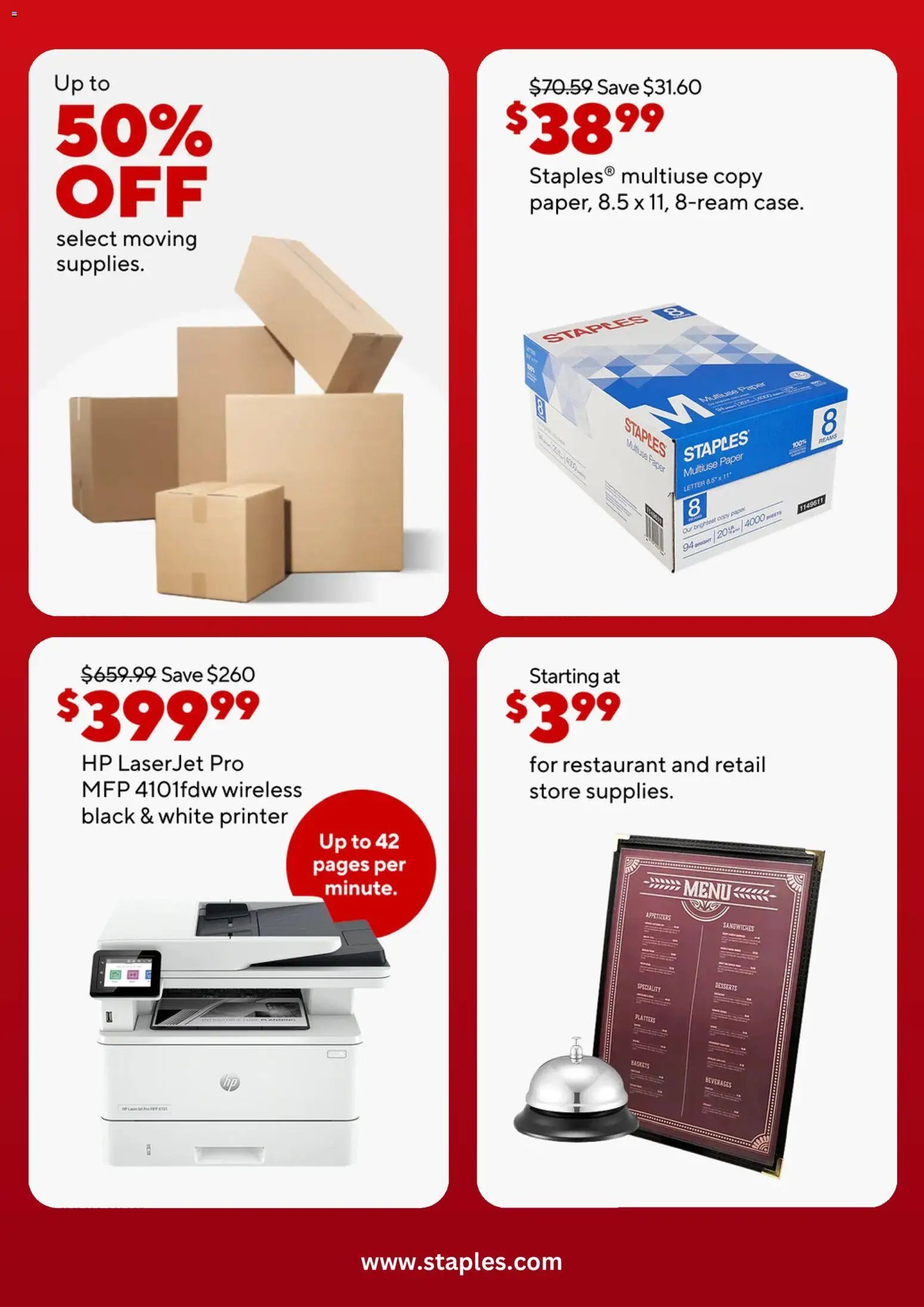Staples offer from 05/03/2026 Staples Weekly Ad