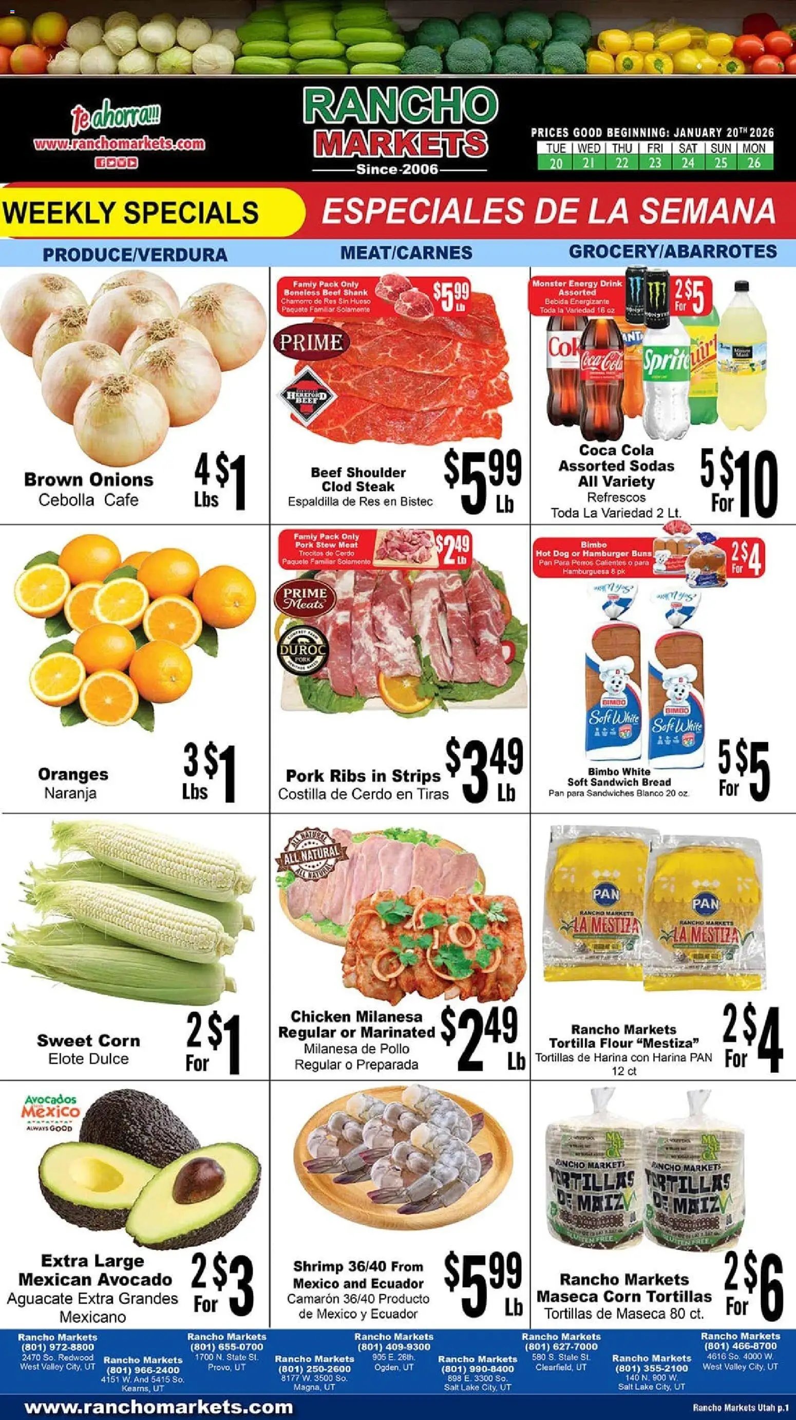 Rancho Markets offer from 01/20/2026 Weekly Ad