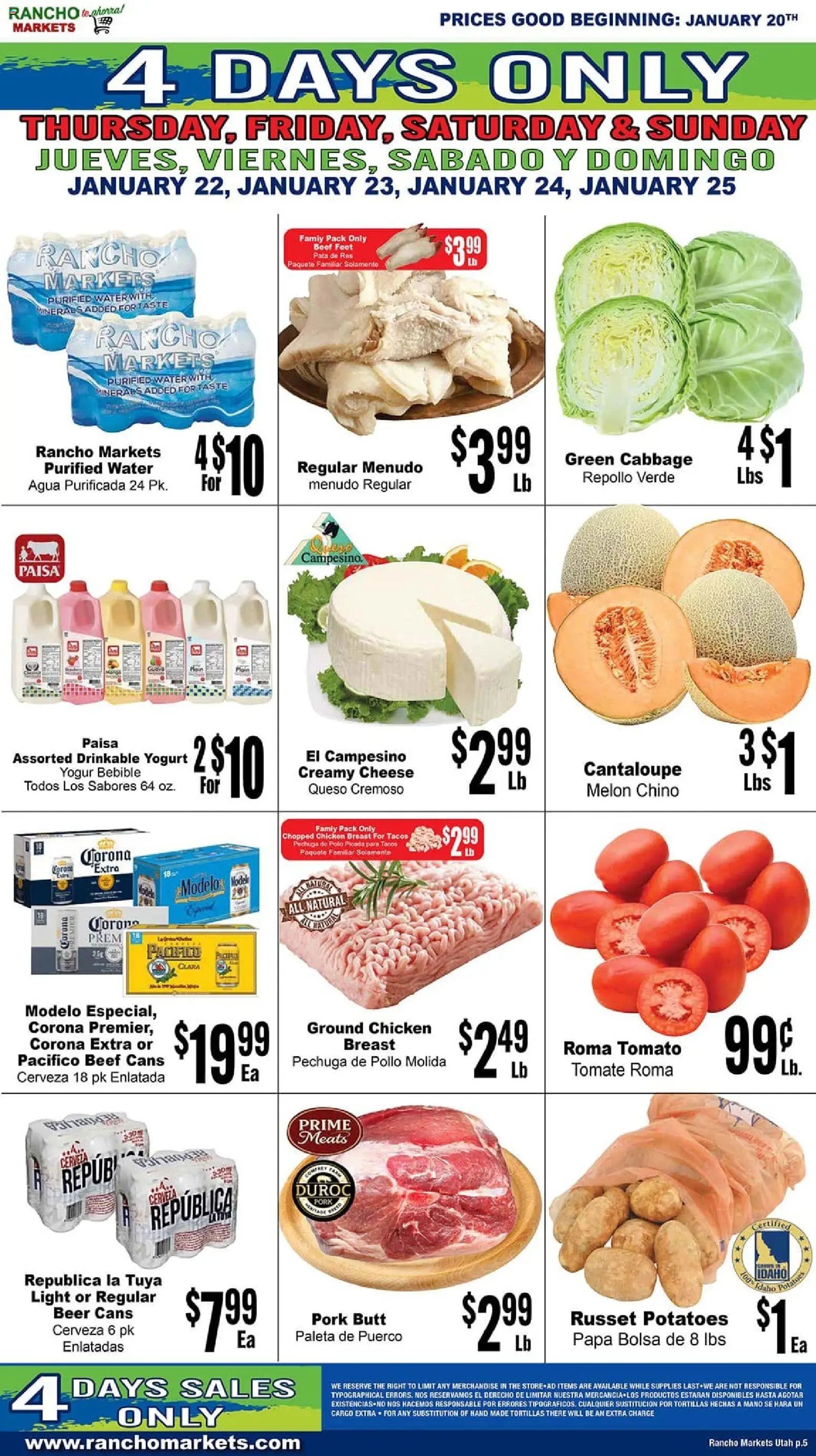 Rancho Markets offer from 01/20/2026 Weekly Ad