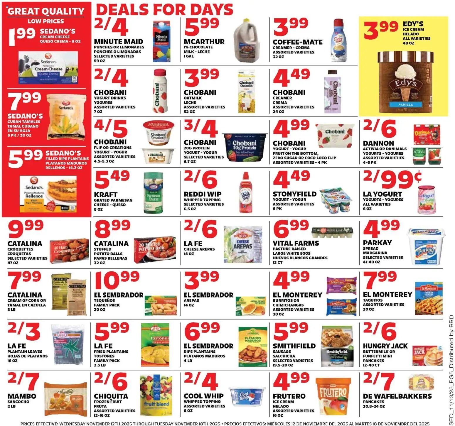 Sedano's offer from 11/12/2025 Current Ad - FL