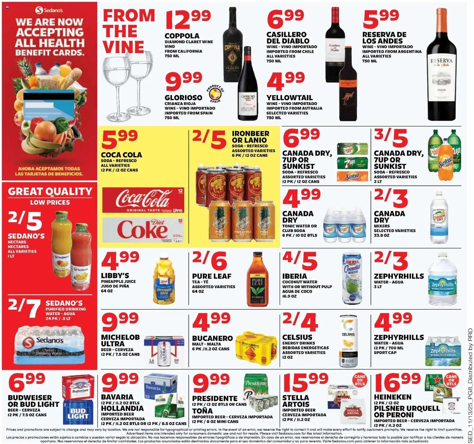 Sedano's offer from 11/12/2025 Current Ad - FL