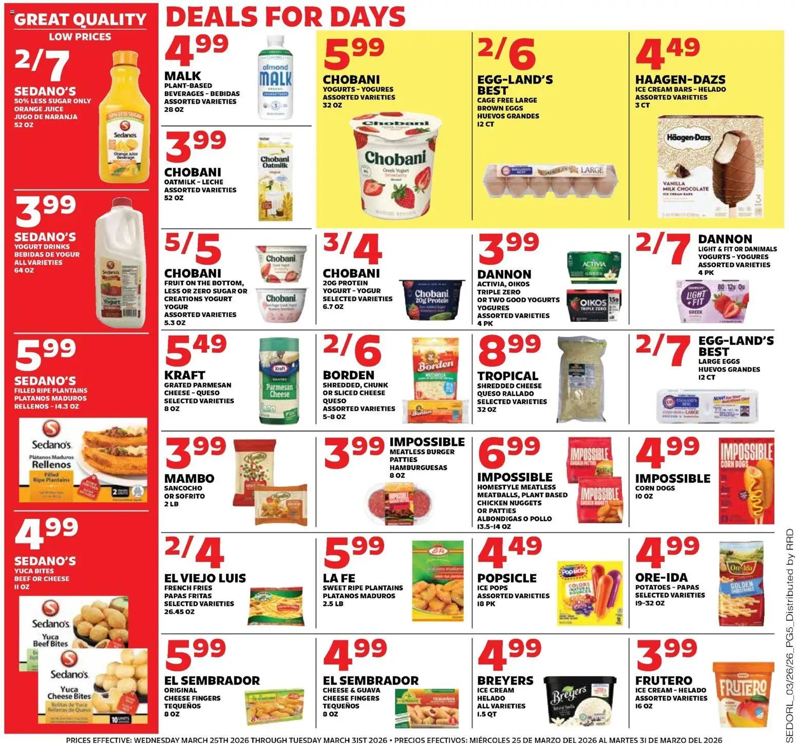 Sedano's offer from 03/25/2026 Sedano's Weekly Ad