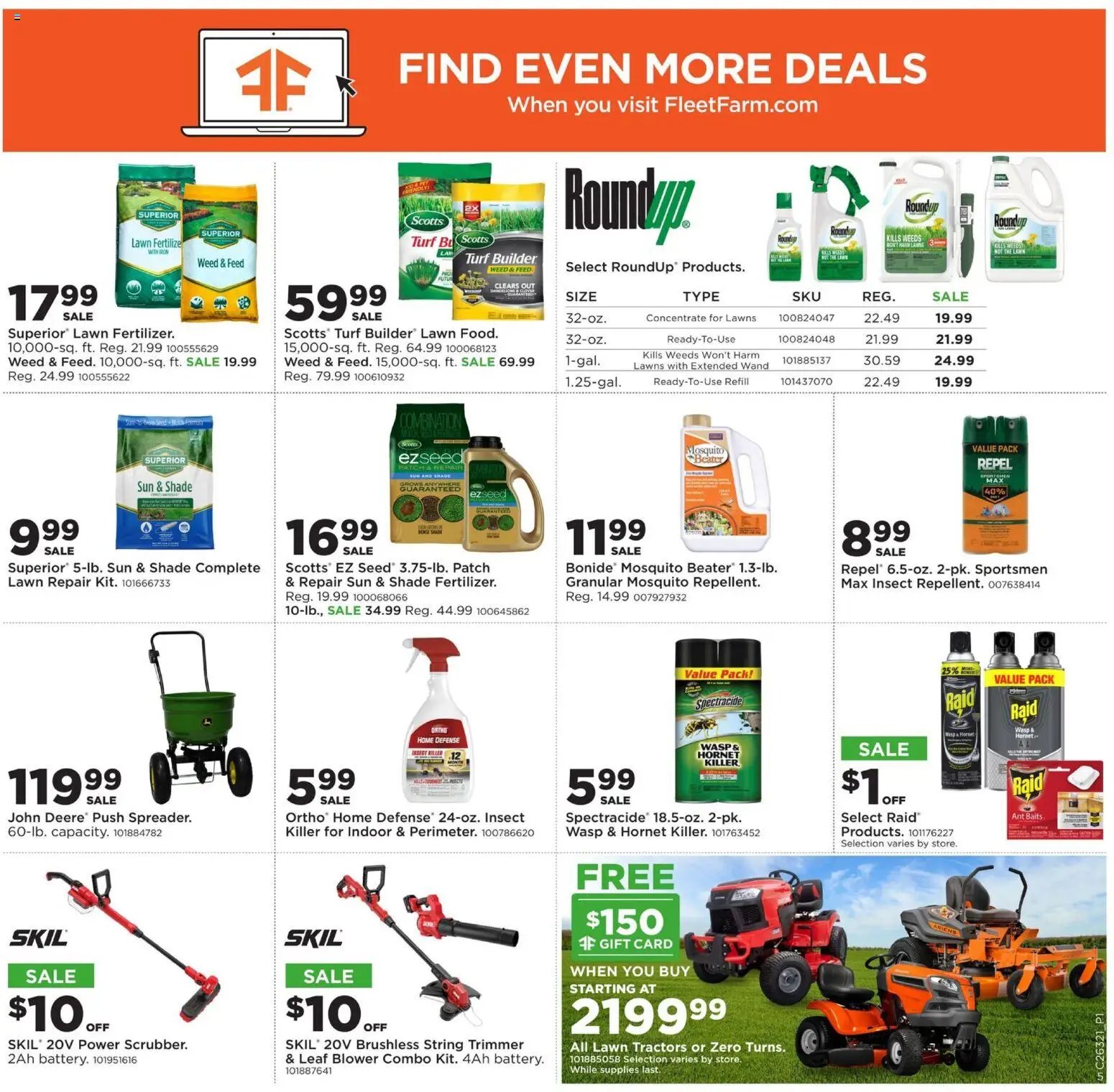 Mills Fleet Farm offer from 08/03/2026 Mills Fleet Farm Weekly Ad