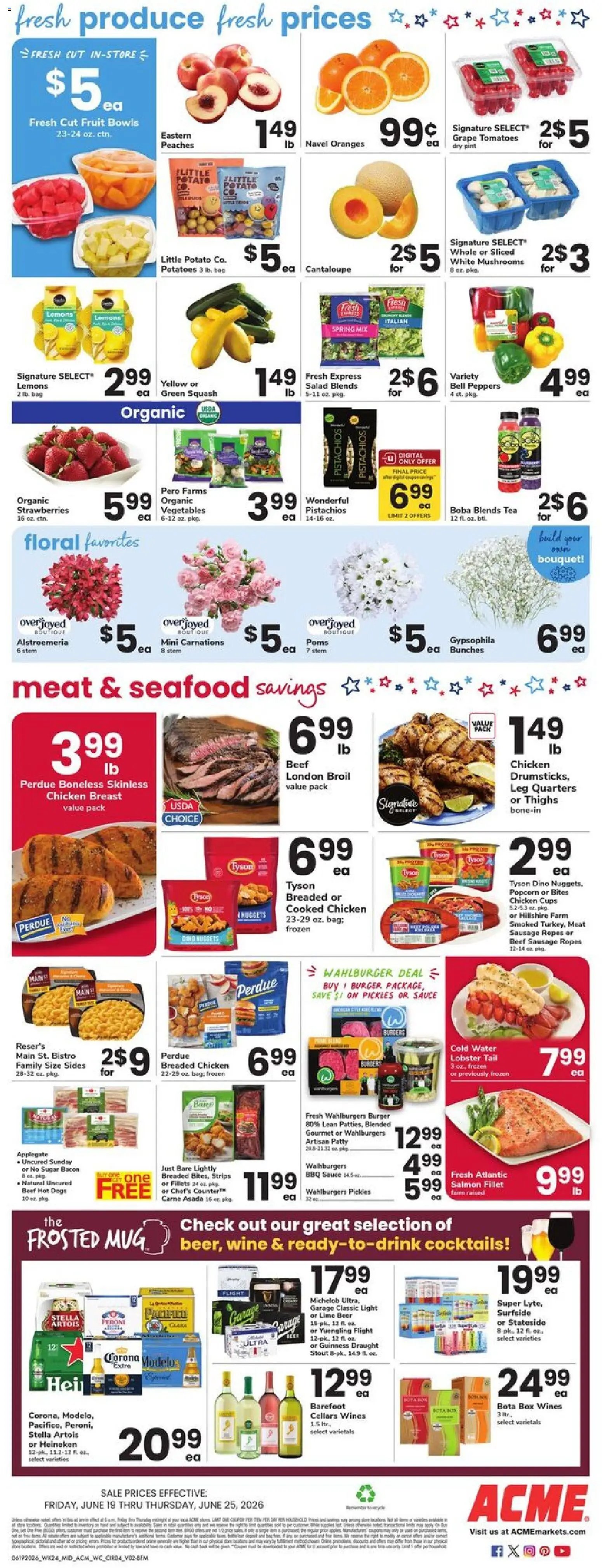Acme offer from 06/19/2026 Acme Weekly Ad - PA