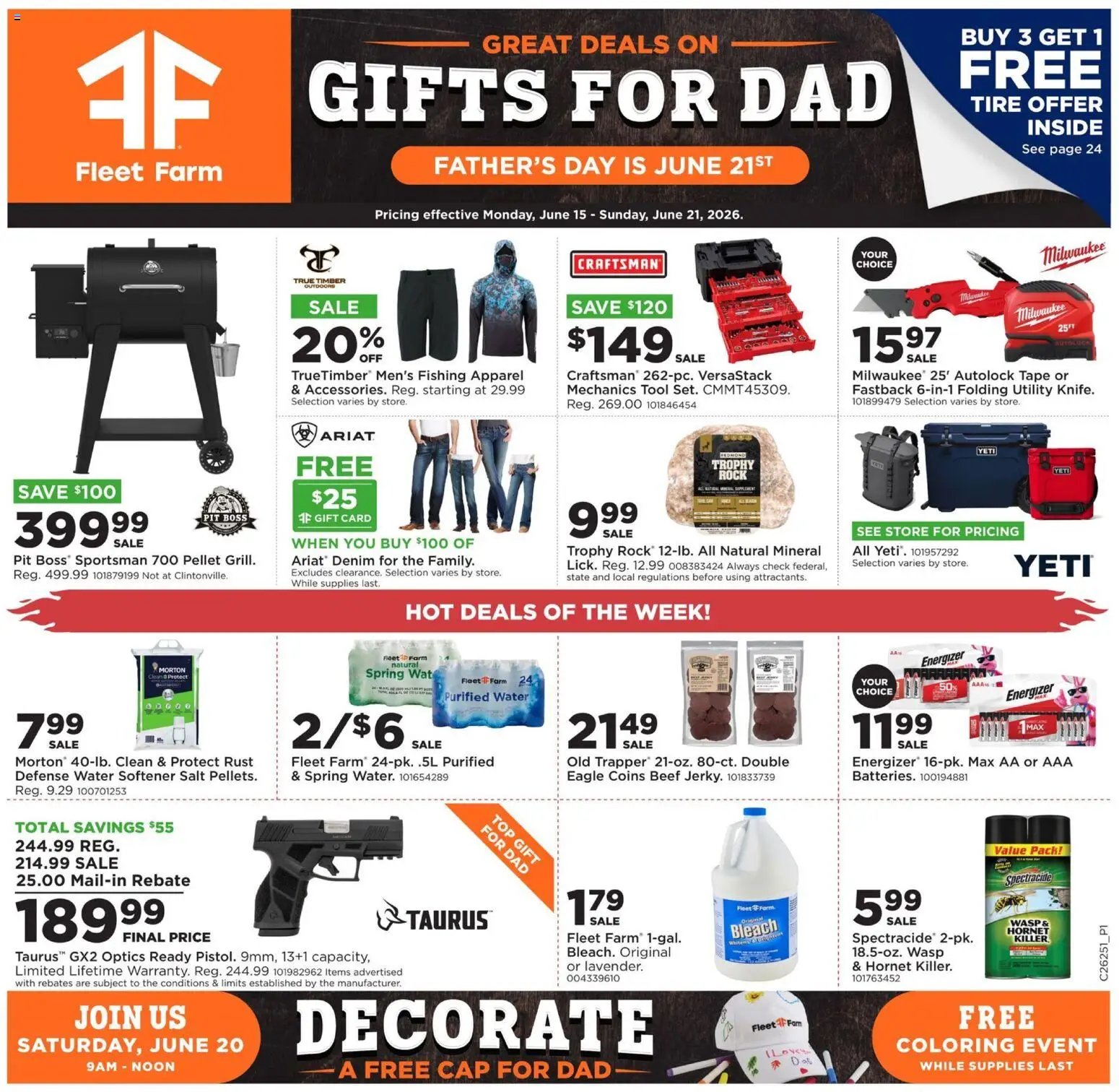 Mills Fleet Farm offer from 06/15/2026 Mills Fleet Farm Weekly Ad