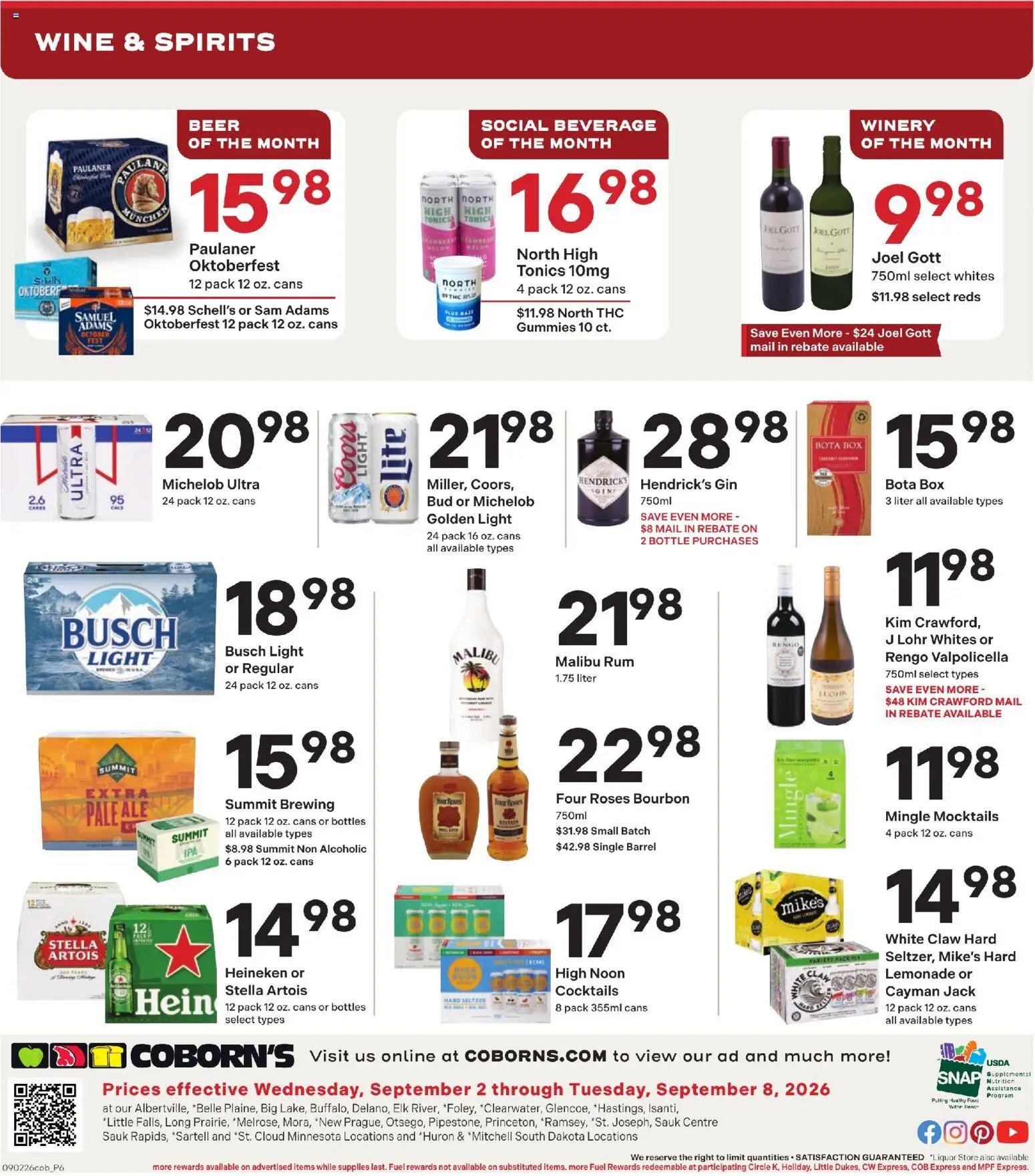 Coborn's offer from 09/02/2026 Coborn's Liquor Ad