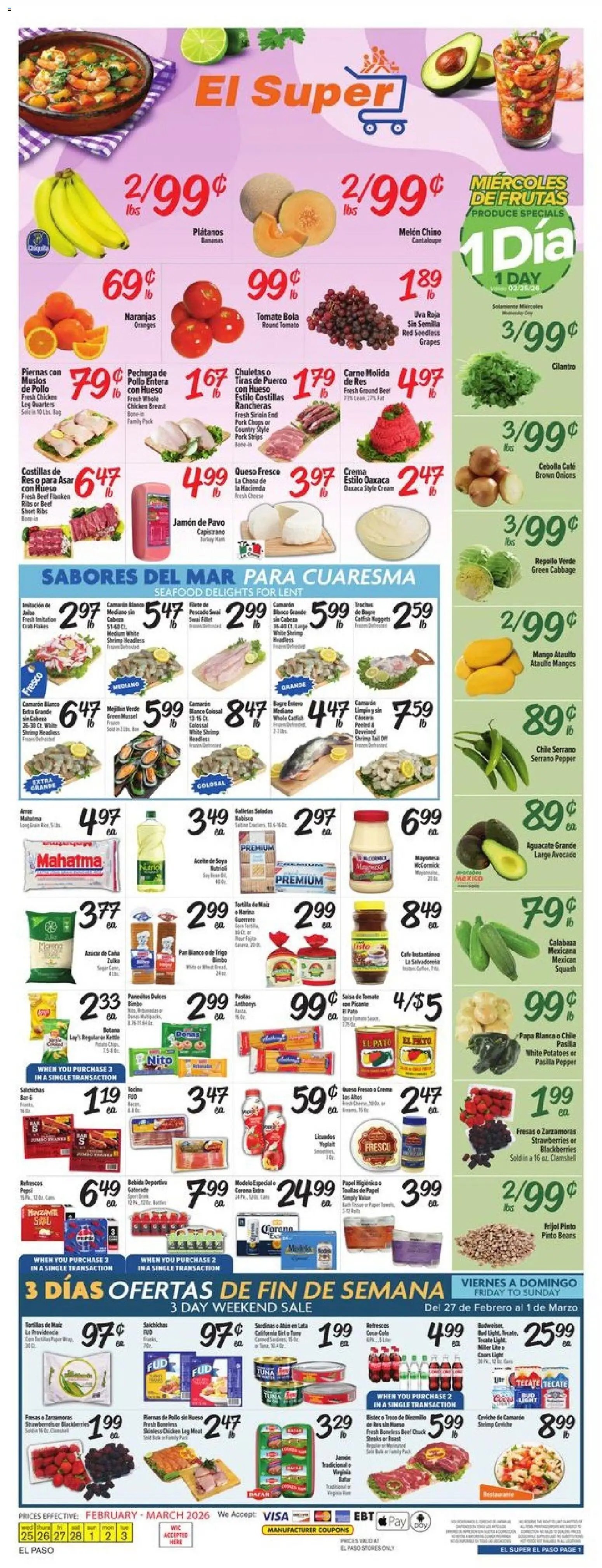 El Super offer from 02/25/2026 Weekly Ad - TX