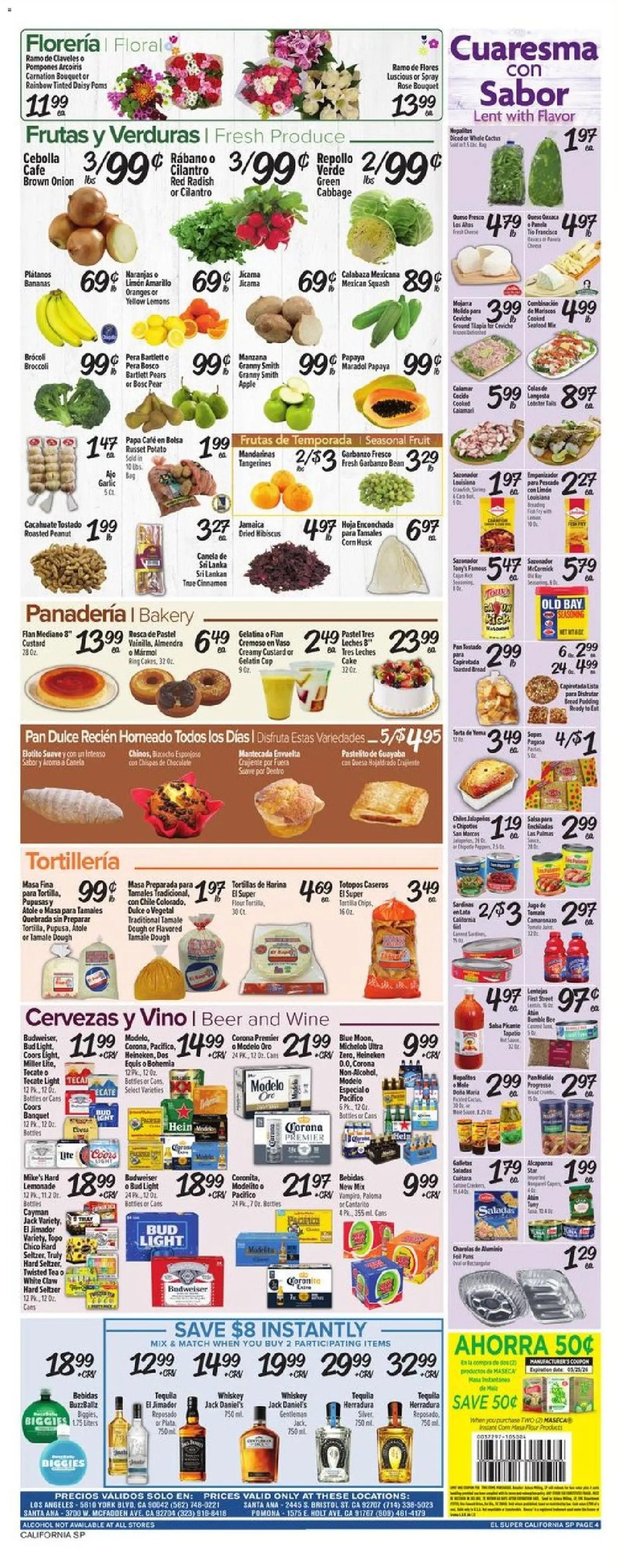 El Super offer from 03/18/2026 El Super Weekly Ad - CA