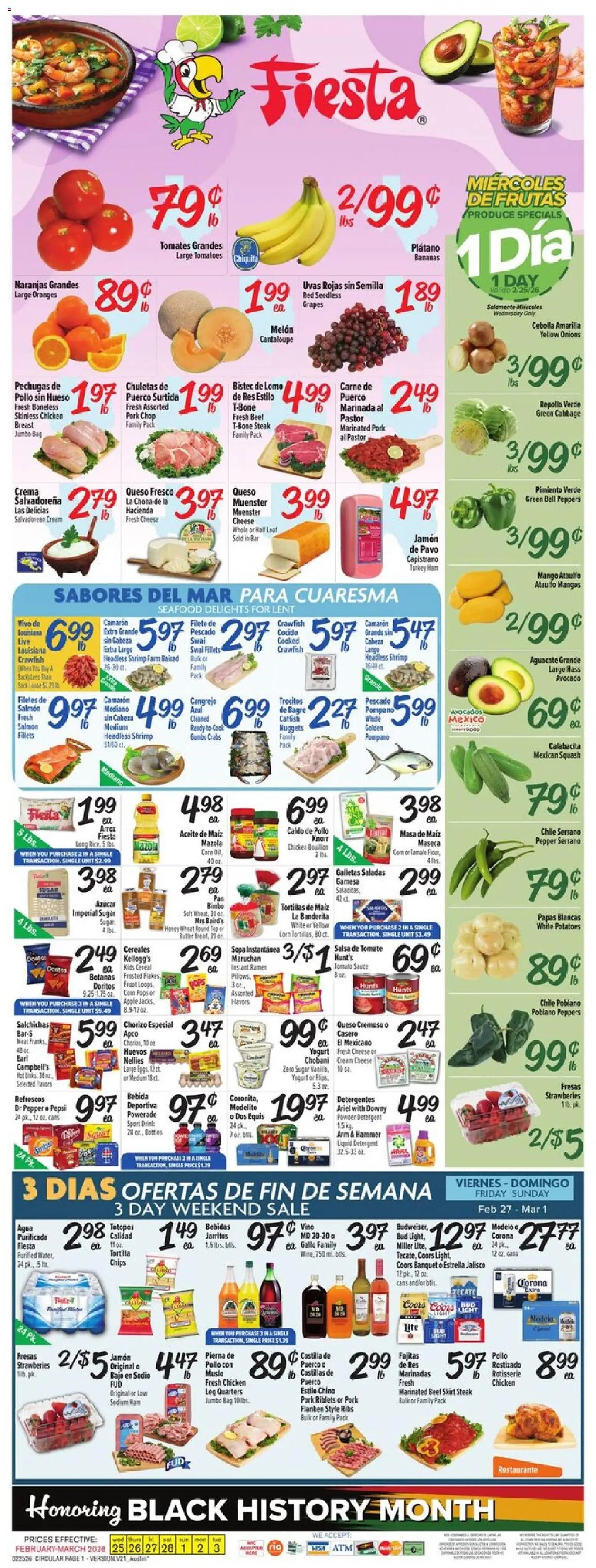 Fiesta Mart offer from 02/25/2026 Weekly Ad
