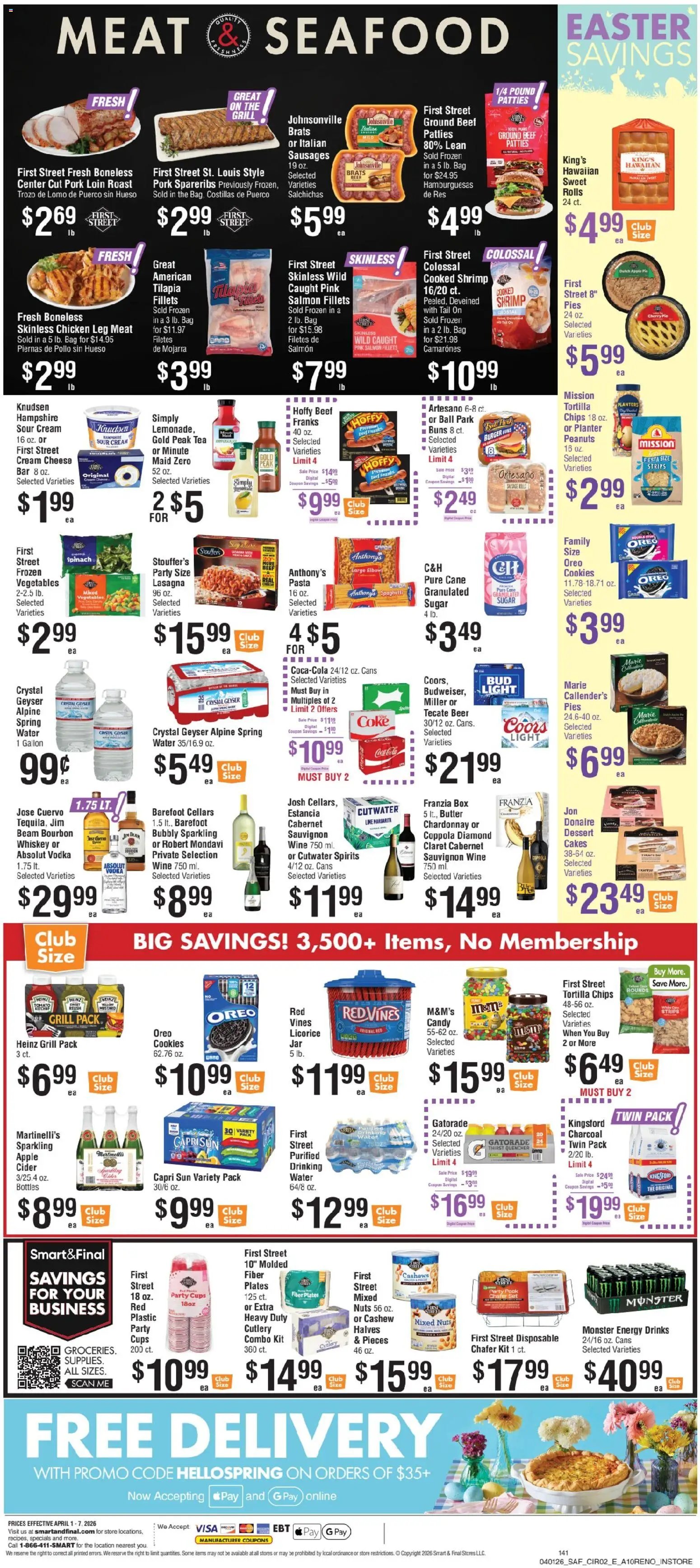 Smart & Final offer from 04/01/2026 Smart & Final Weekly Ad