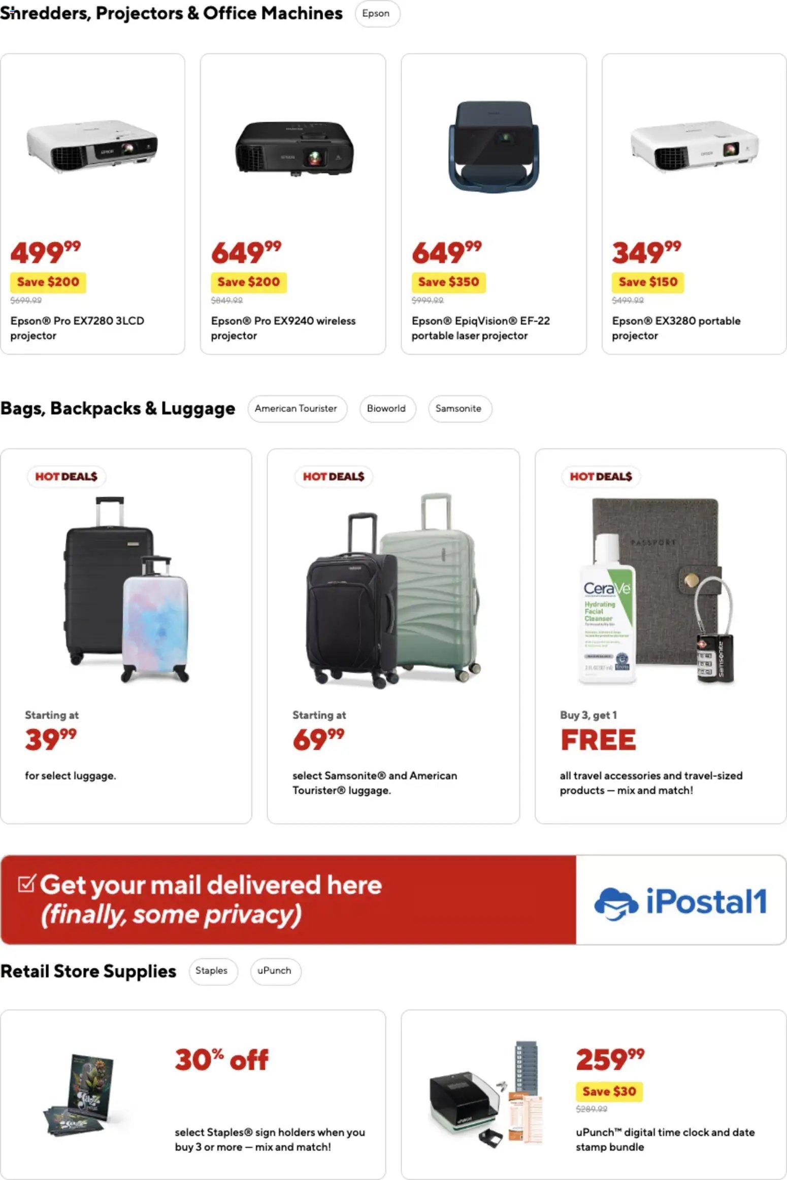 Staples offer from 11/09/2025 Weekly Ad