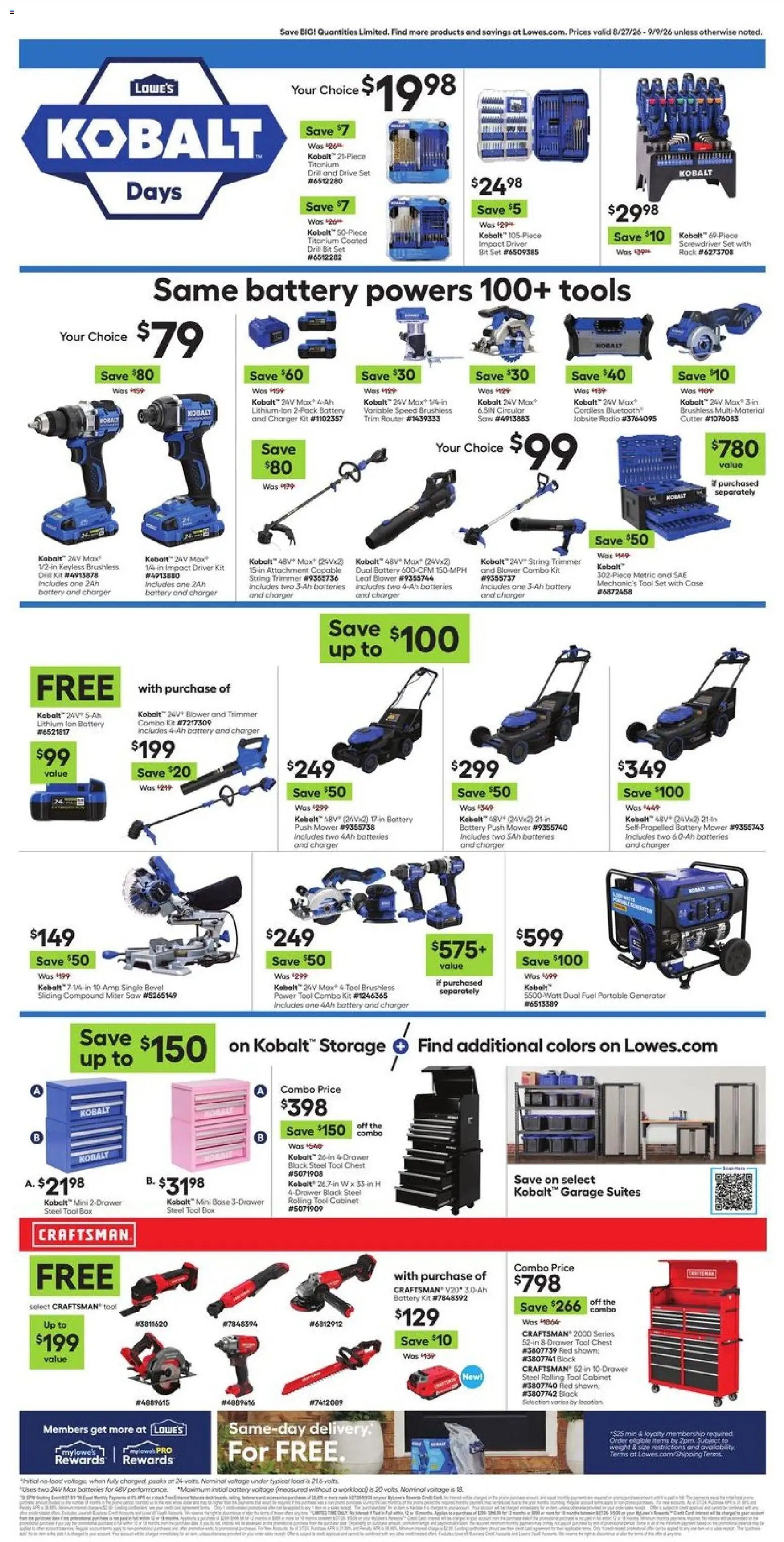 Lowe's offer from 08/27/2026 Lowe's Weekly Ad