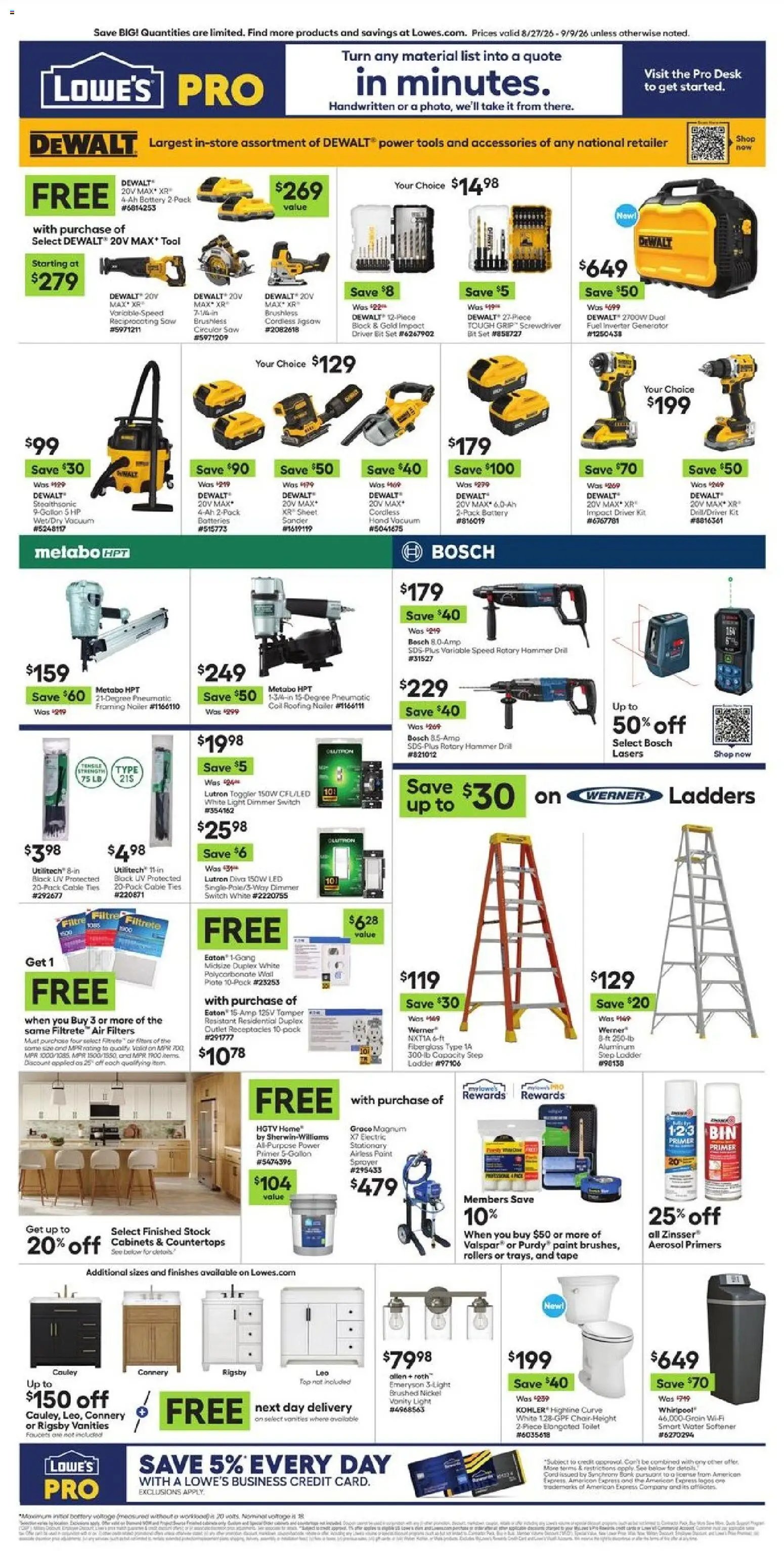 Lowe's offer from 08/27/2026 Lowe's Weekly Ad