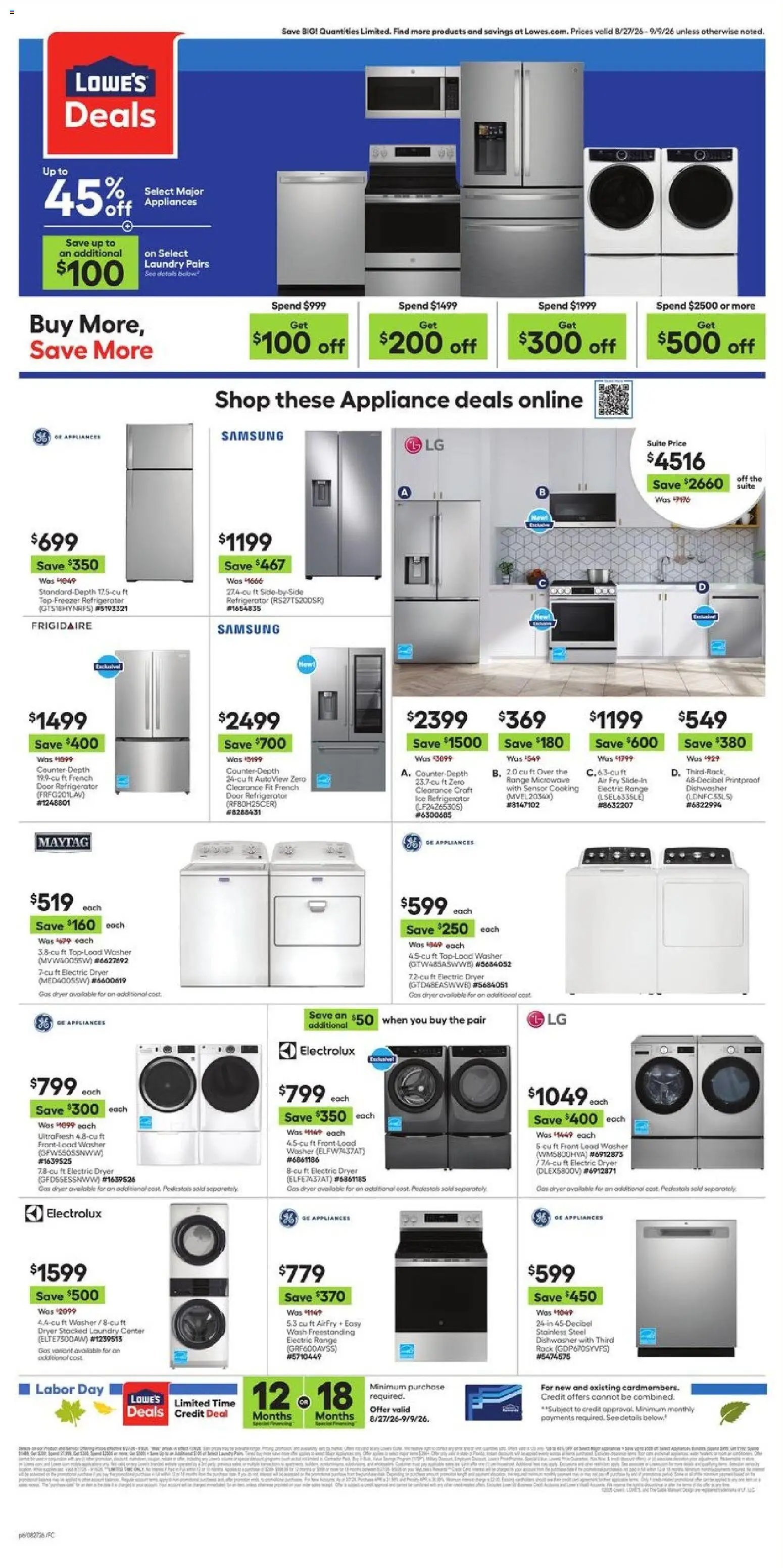 Lowe's offer from 08/27/2026 Lowe's Weekly Ad