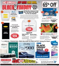 ABC Warehouse offer from 11/16/2025 Black Friday