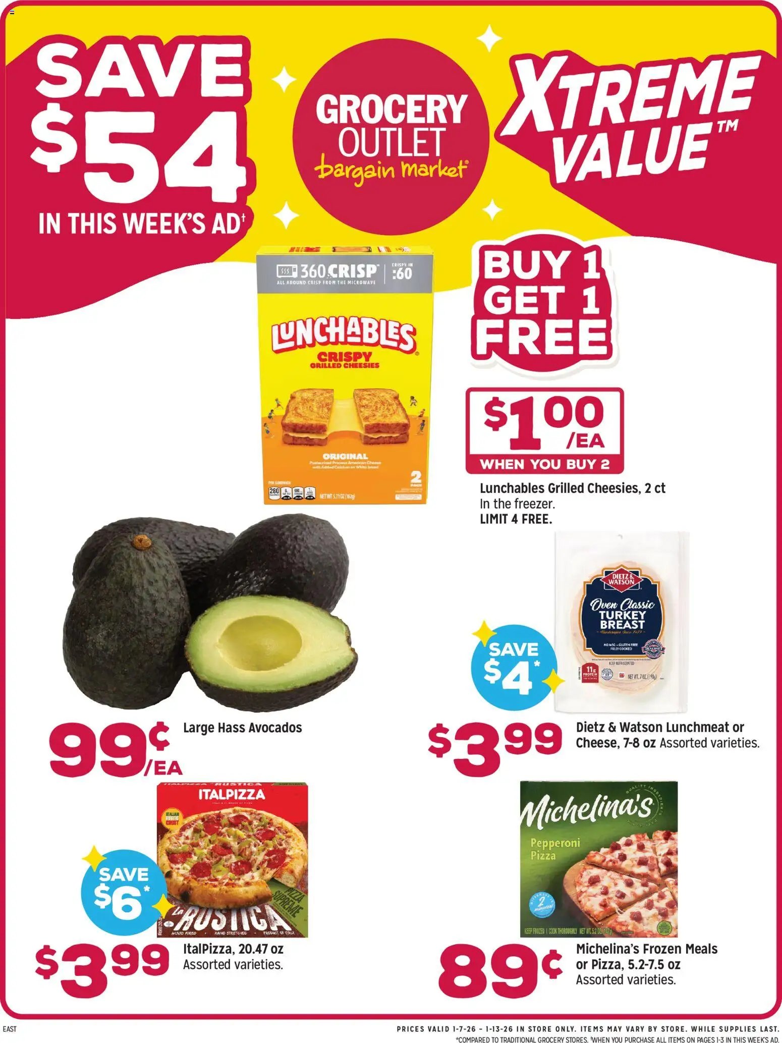 Grocery Outlet offer from 01/07/2026 Weekly Ad