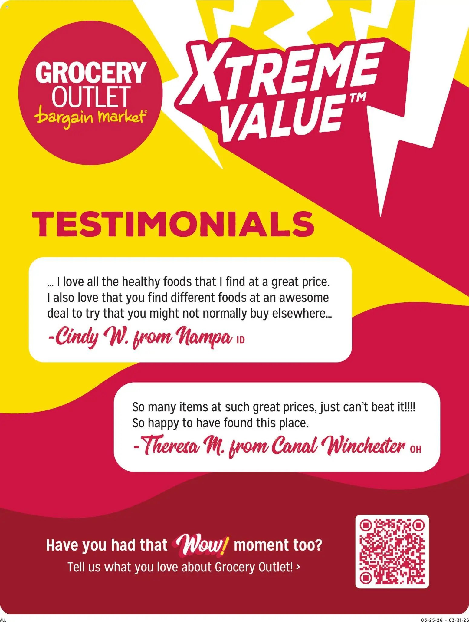 Grocery Outlet offer from 03/25/2026 Grocery Outlet Weekly Ad - OH