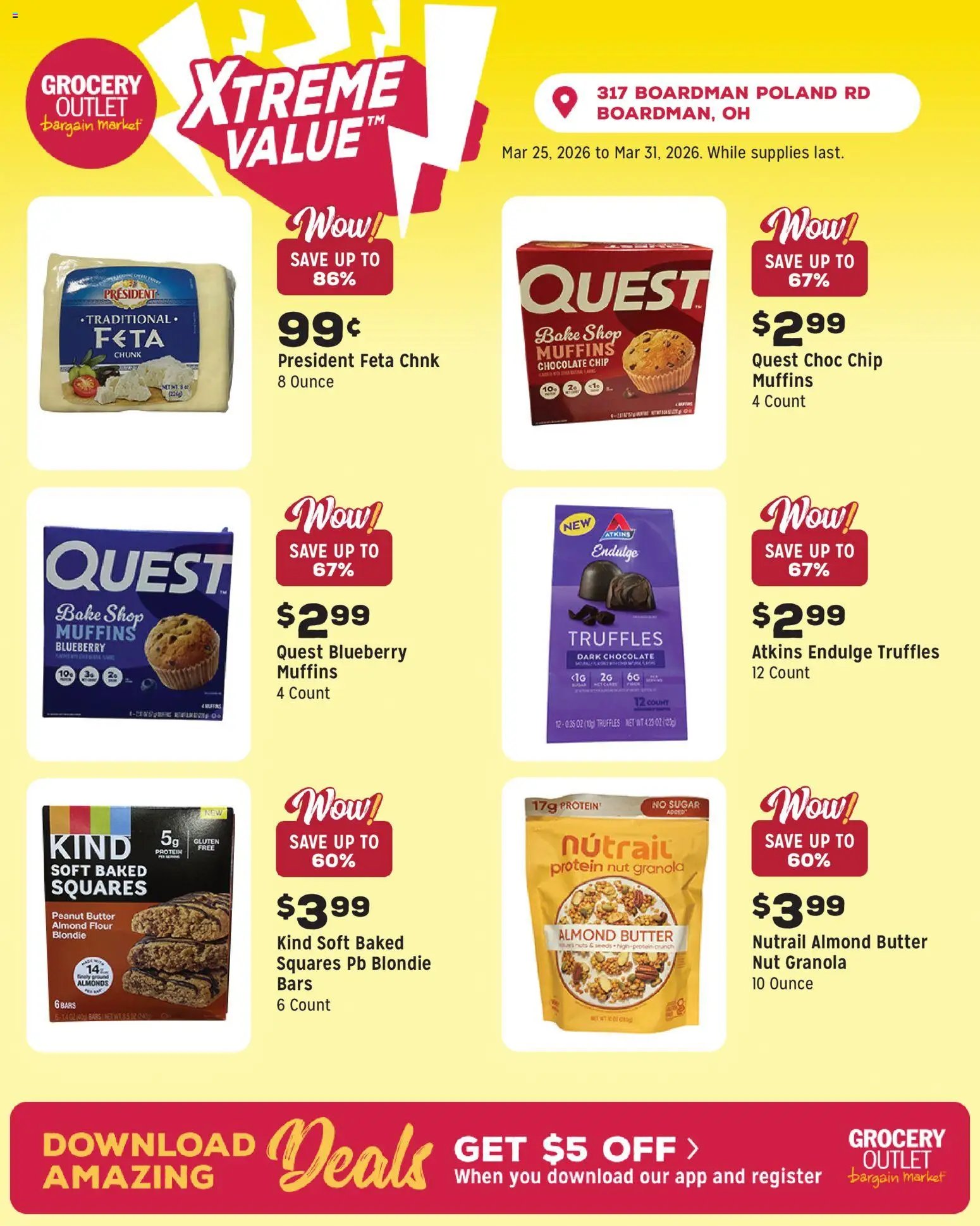 Grocery Outlet offer from 03/25/2026 Grocery Outlet Weekly Ad - OH