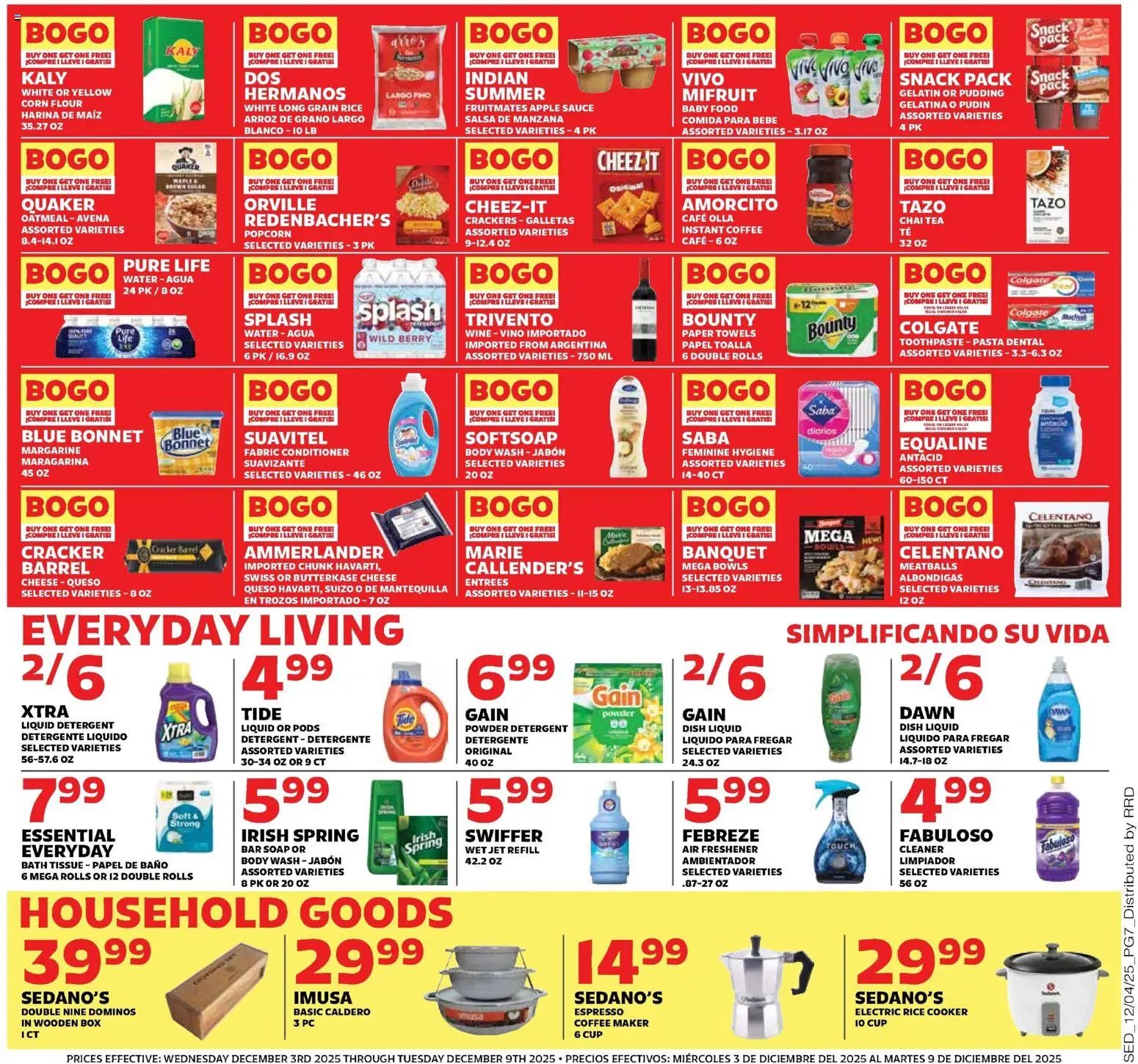 Sedano's offer from 12/03/2025 Current Ad - FL