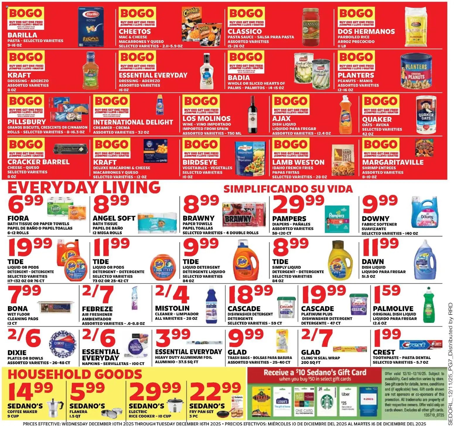Sedano's offer from 12/10/2025 Weekly Ad